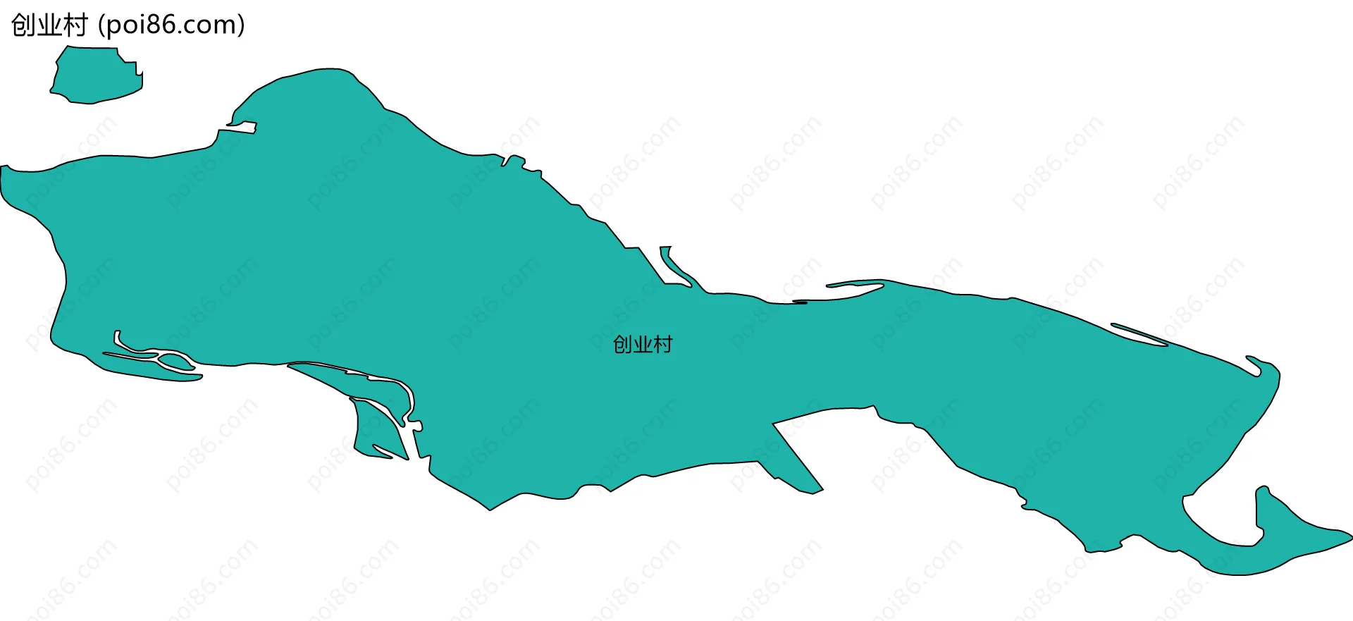 创业村边界地图