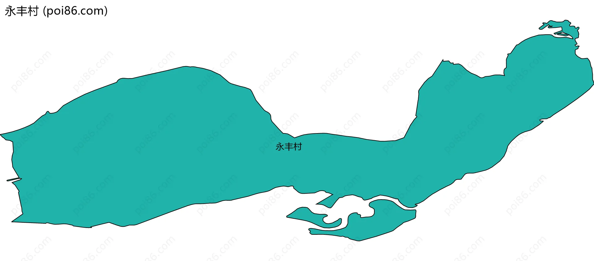 永丰村边界地图