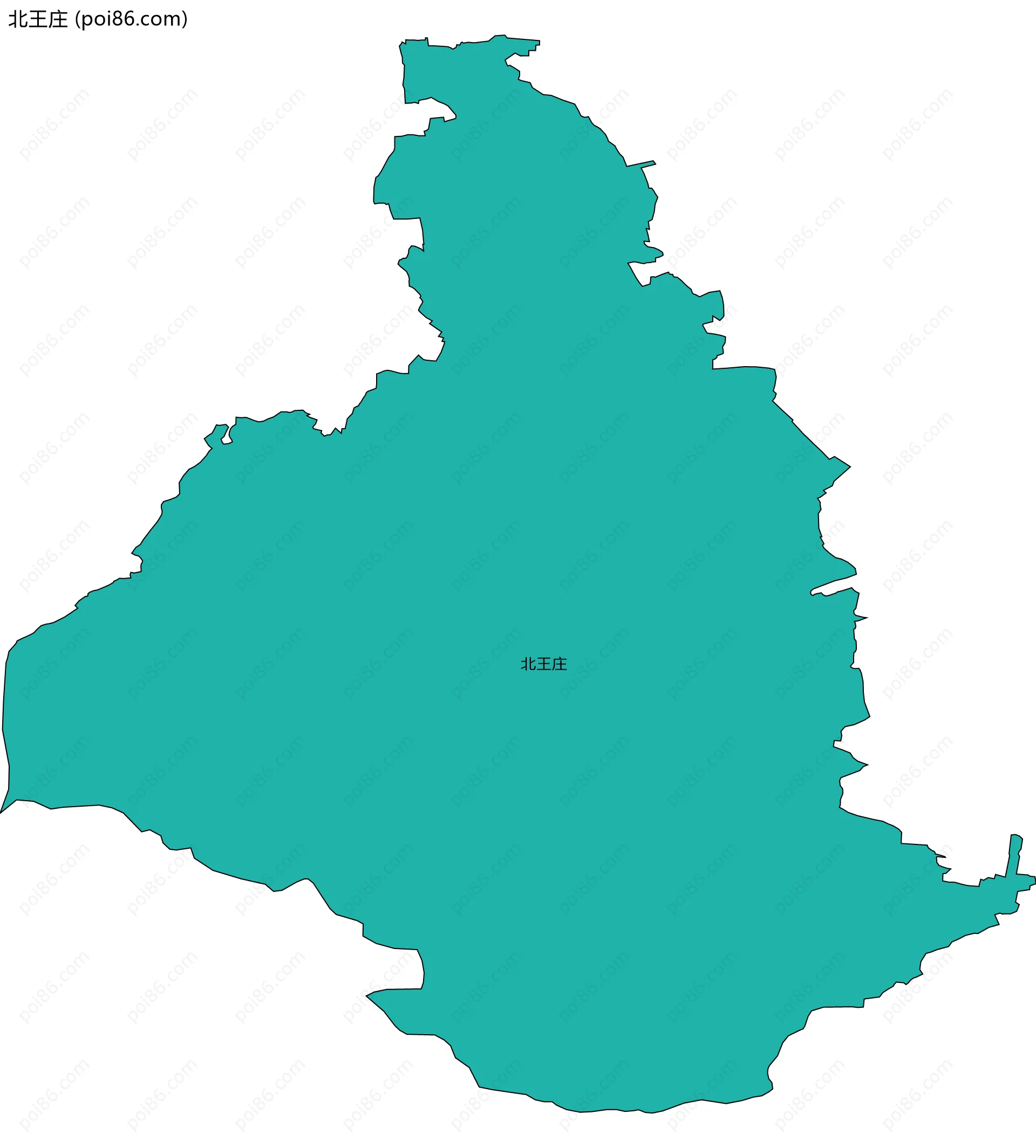 北王庄边界地图