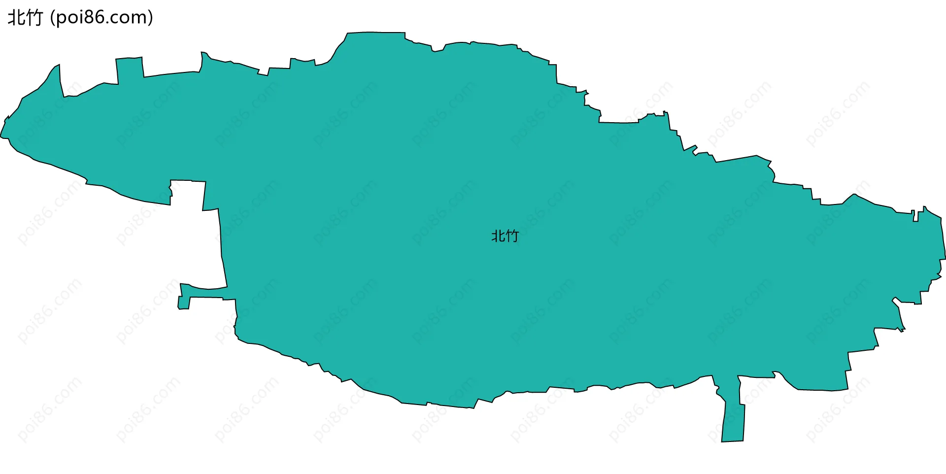北竹边界地图