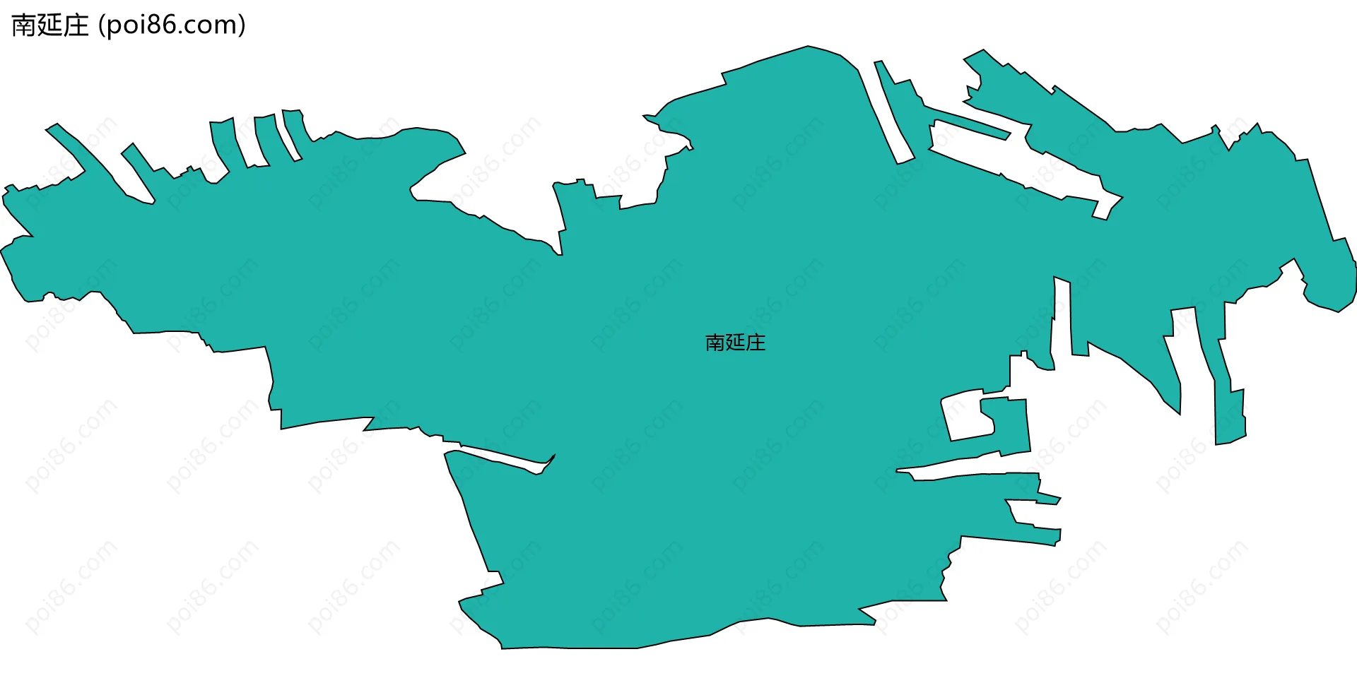 南延庄边界地图
