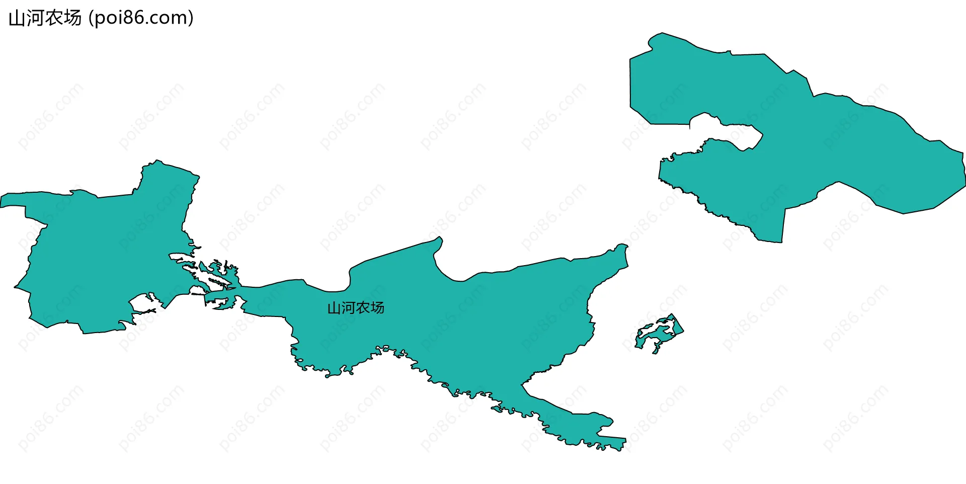 山河农场边界地图
