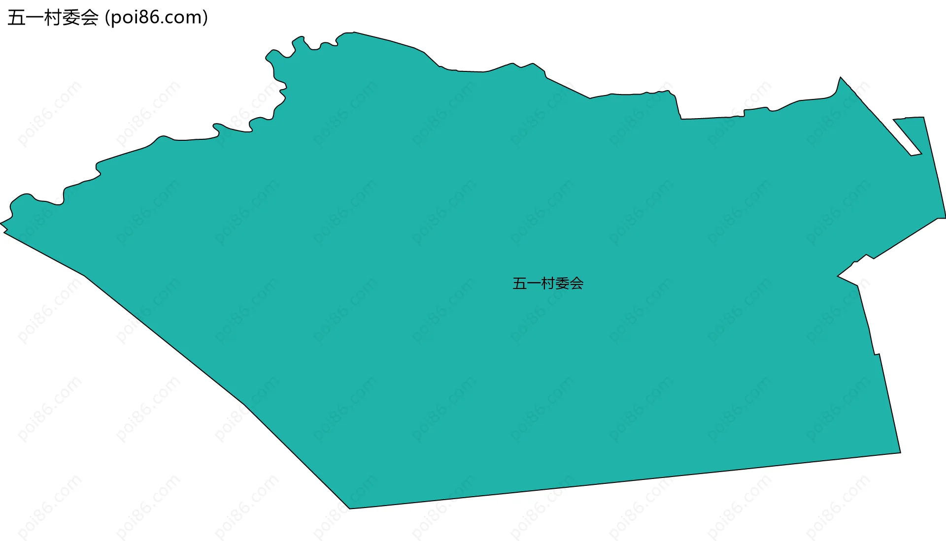 五一村委会边界地图