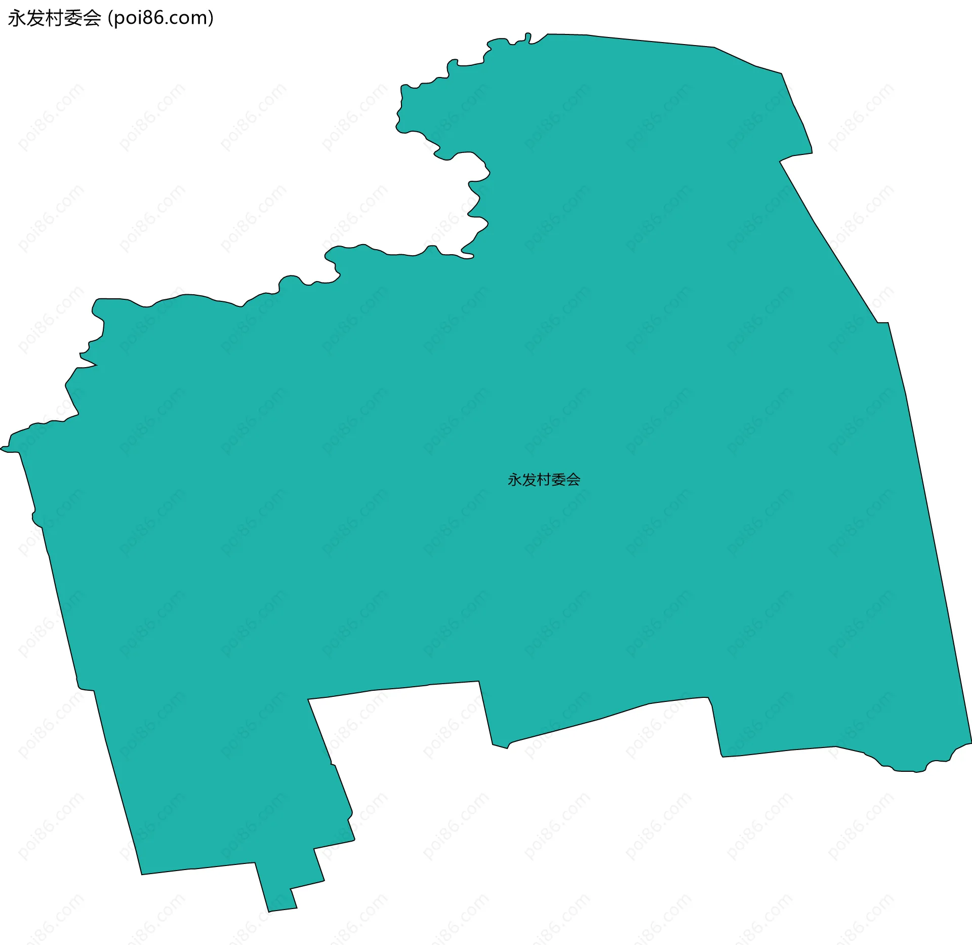 永发村委会边界地图