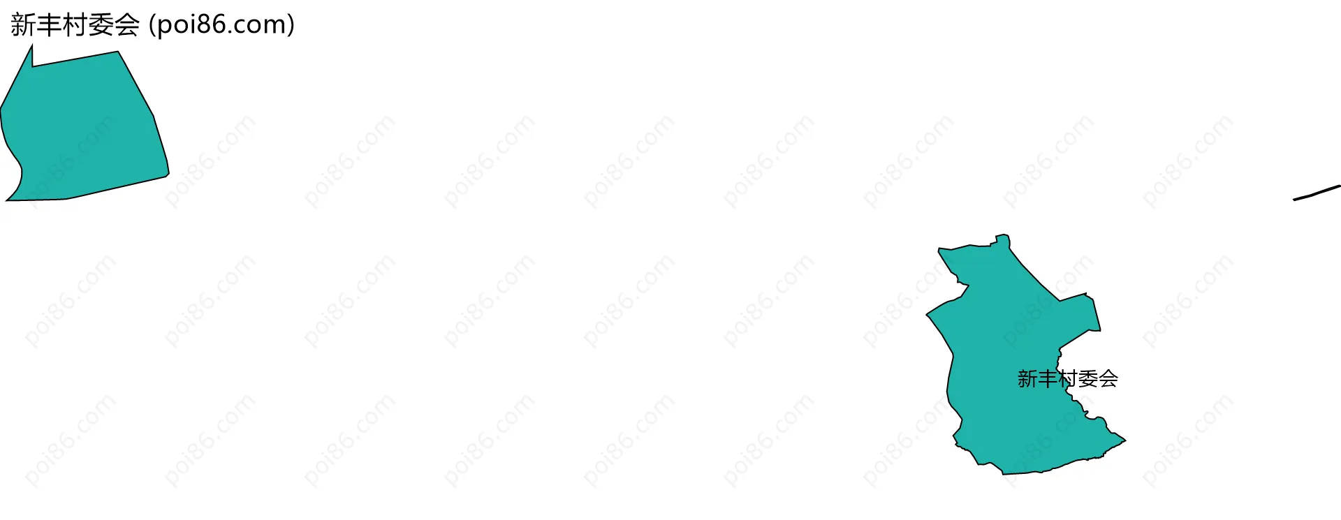 新丰村委会边界地图