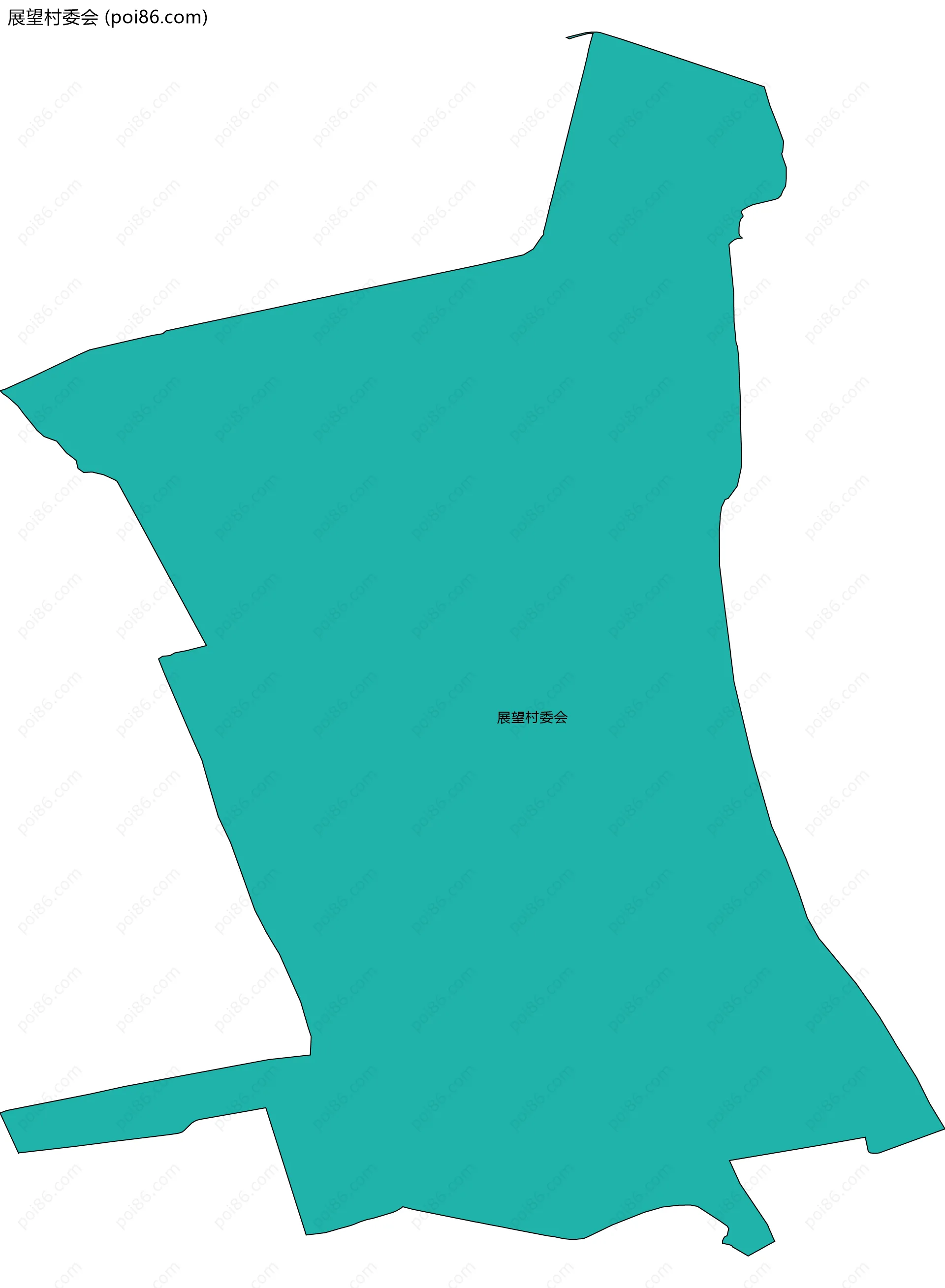 展望村委会边界地图