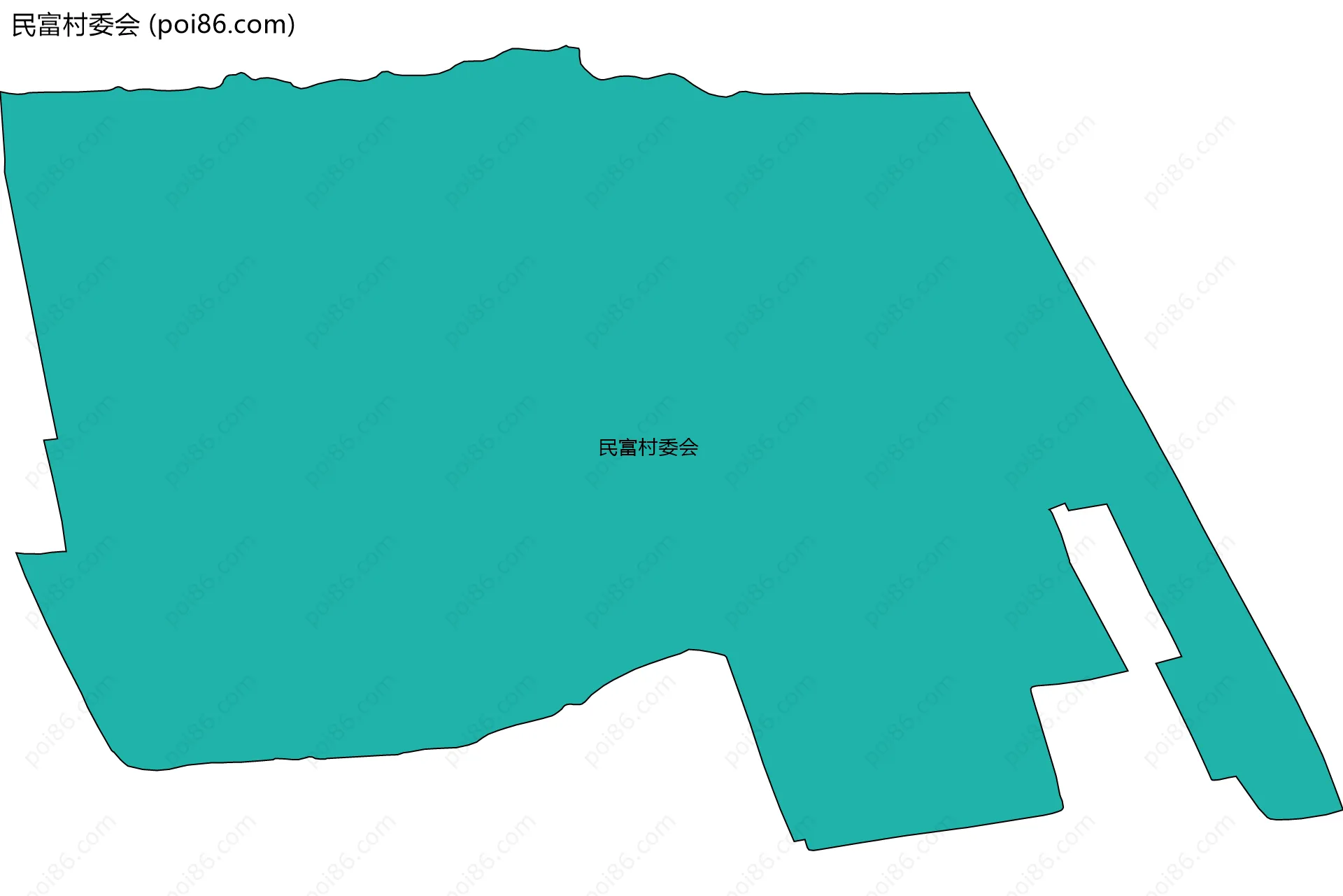 民富村委会边界地图