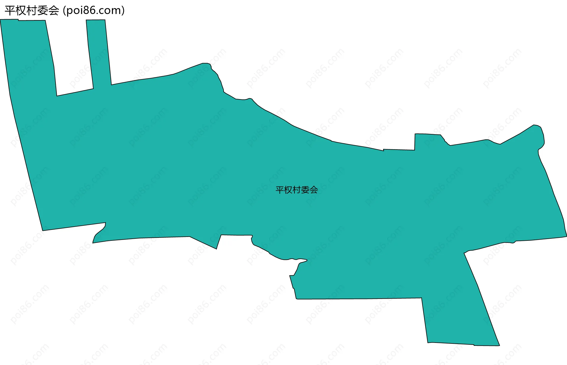平权村委会边界地图