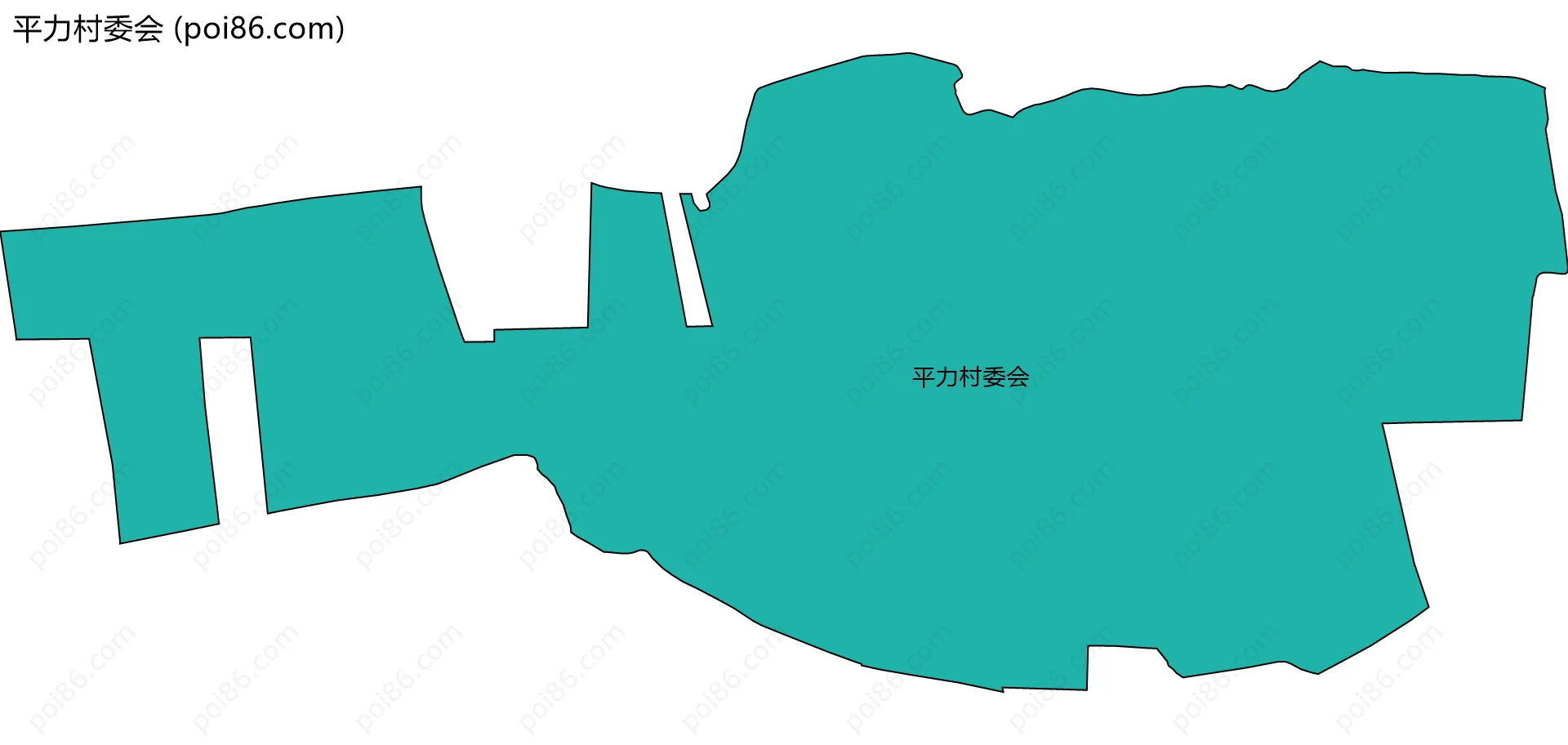 平力村委会边界地图