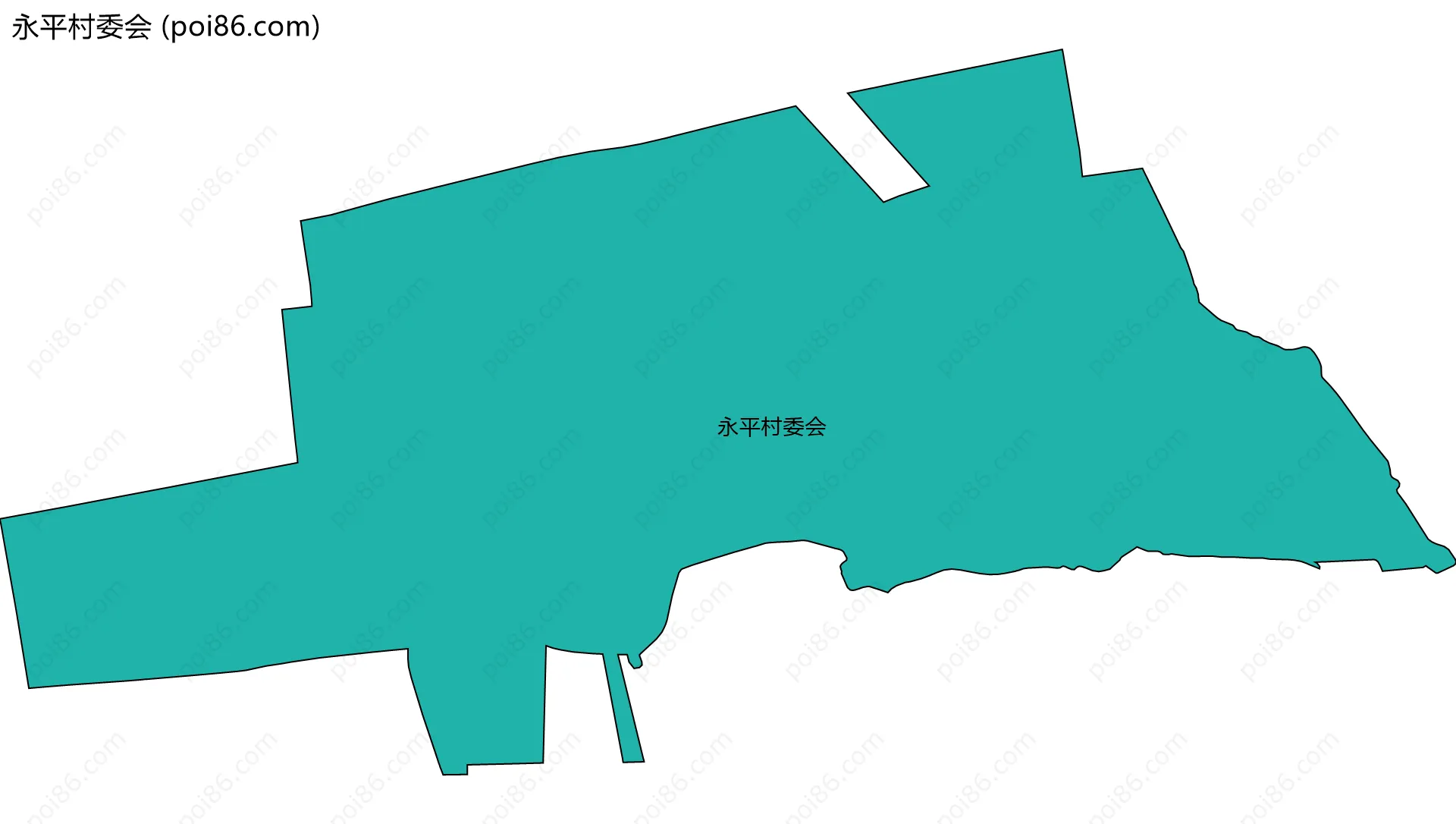 永平村委会边界地图