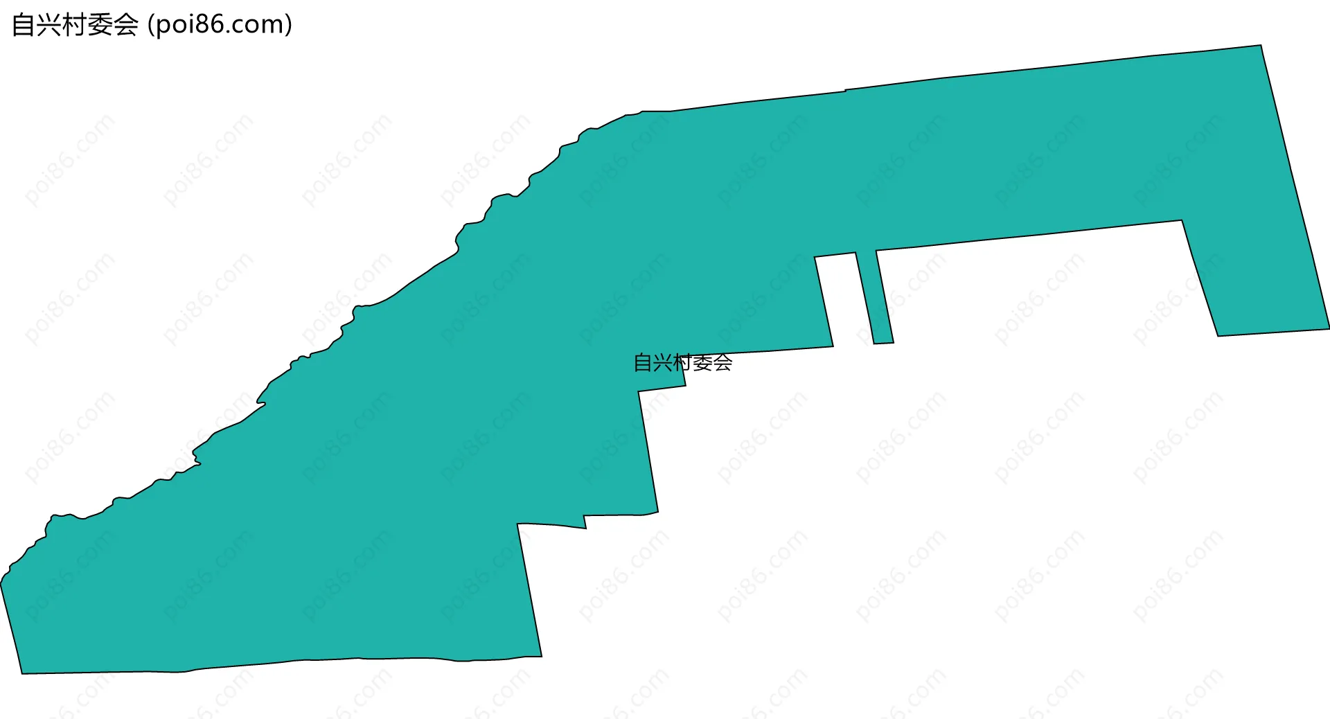 自兴村委会边界地图