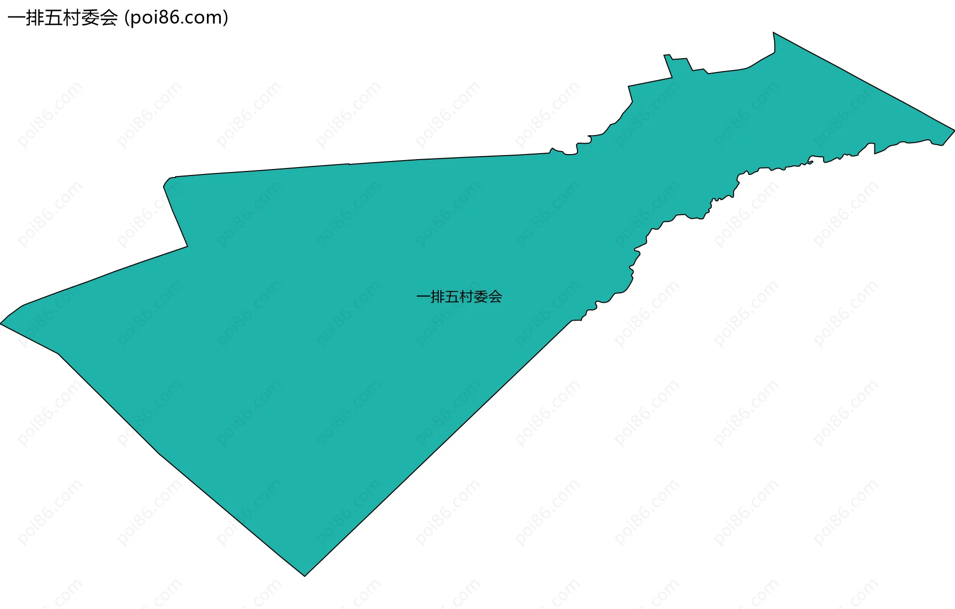 一排五村委会边界地图