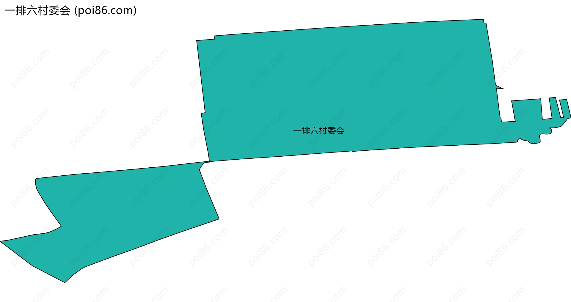一排六村委会边界地图