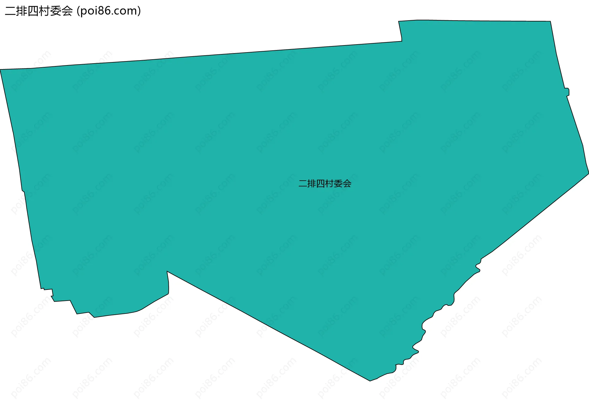 二排四村委会边界地图