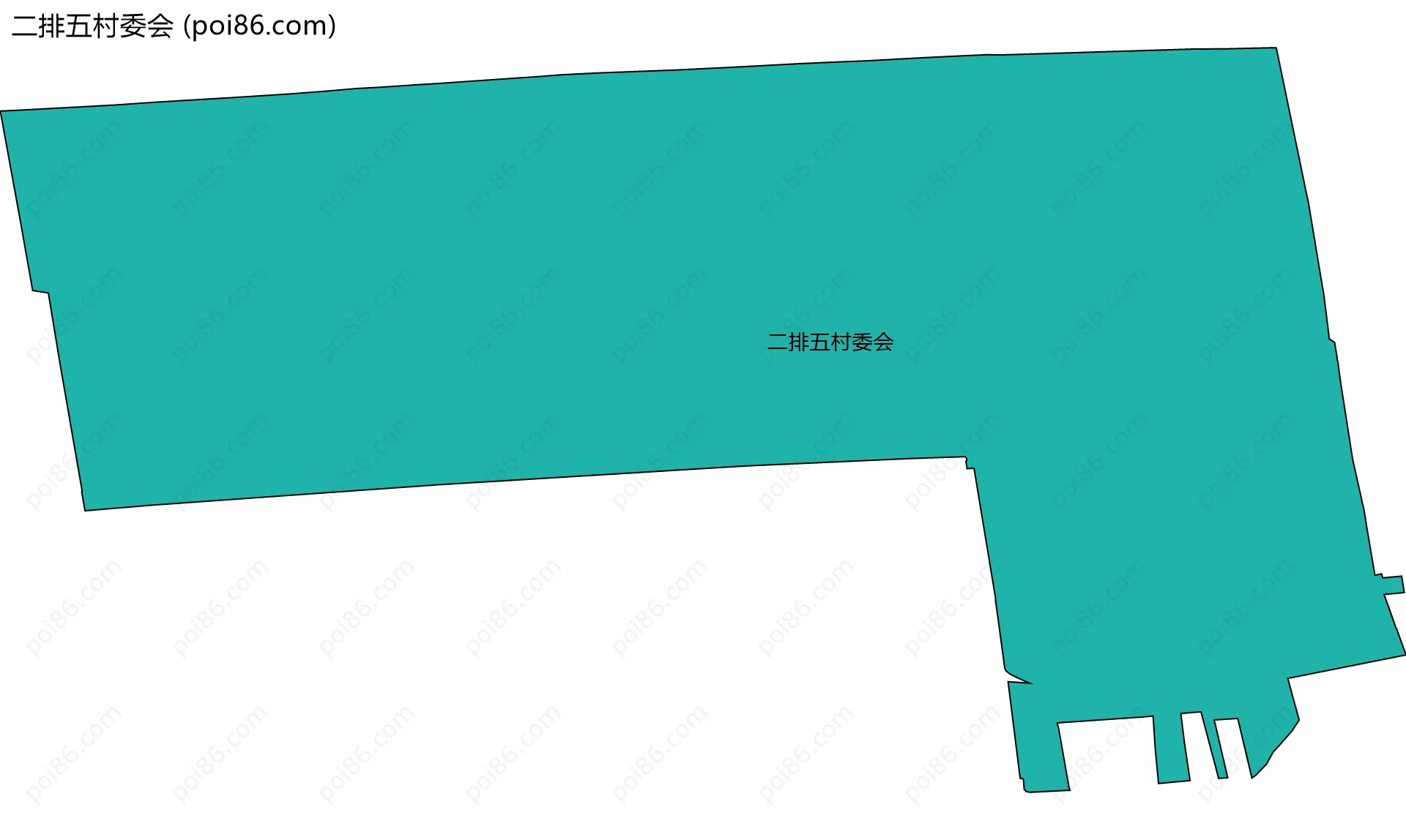 二排五村委会边界地图