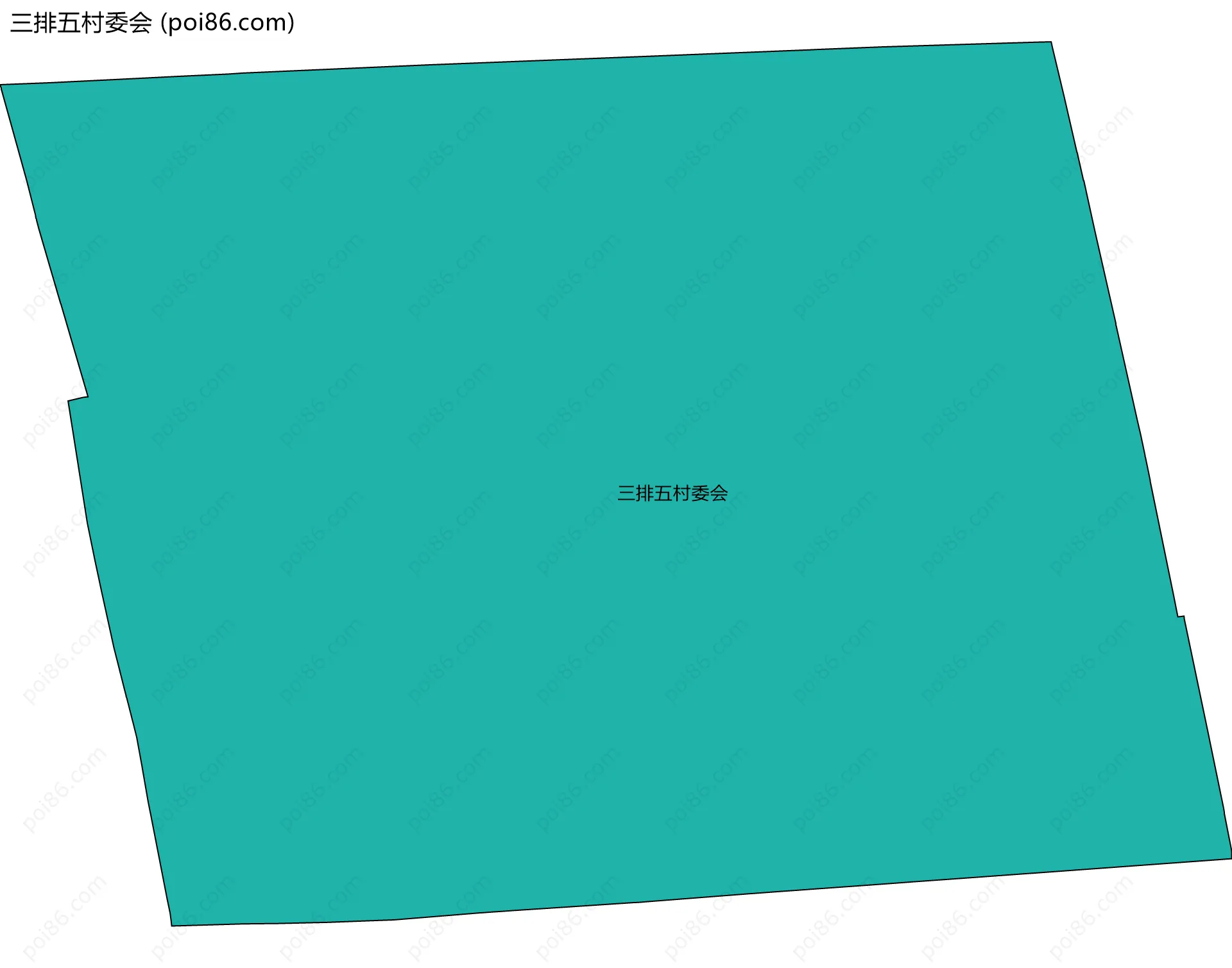 三排五村委会边界地图