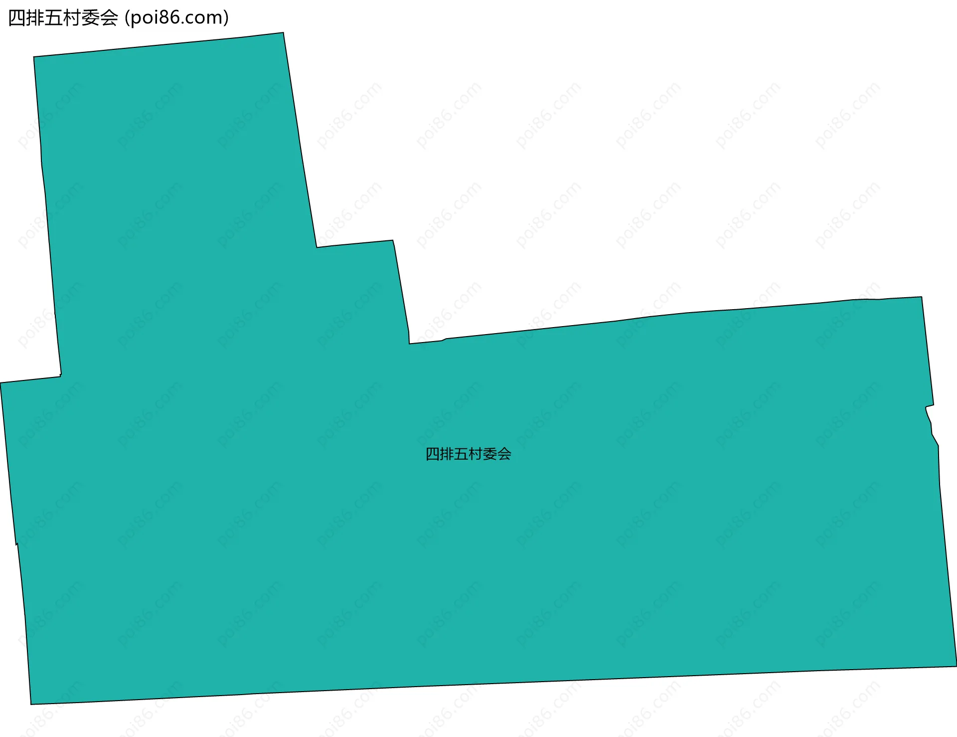 四排五村委会边界地图