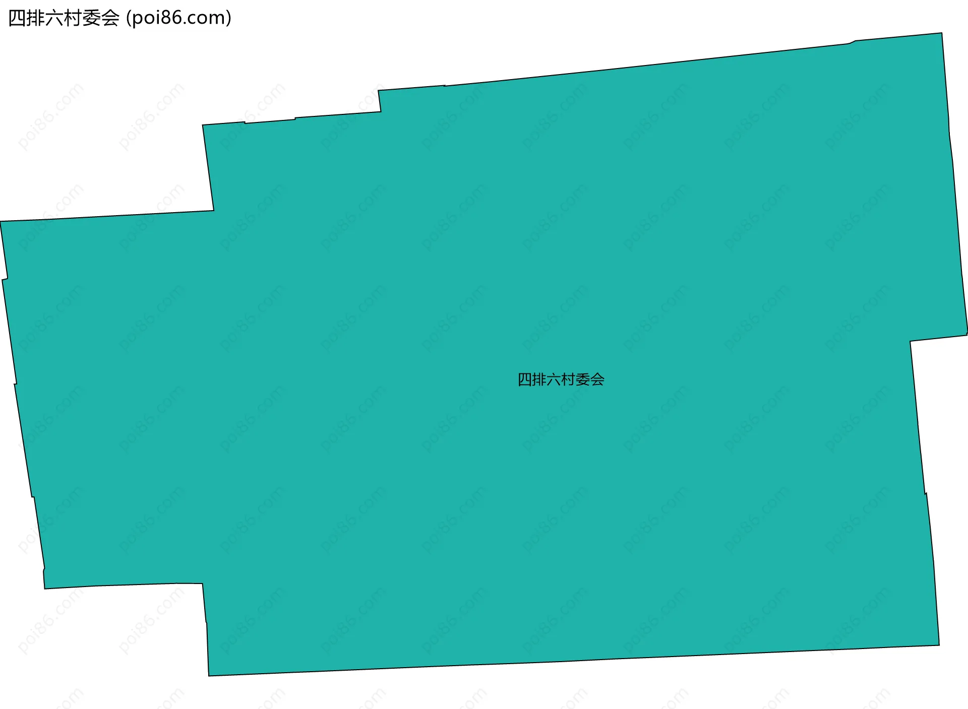 四排六村委会边界地图