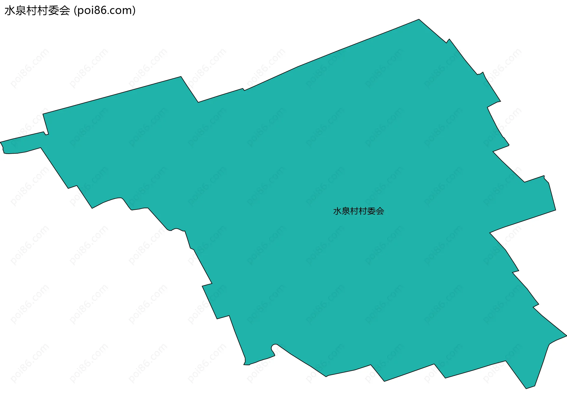 水泉村村委会边界地图