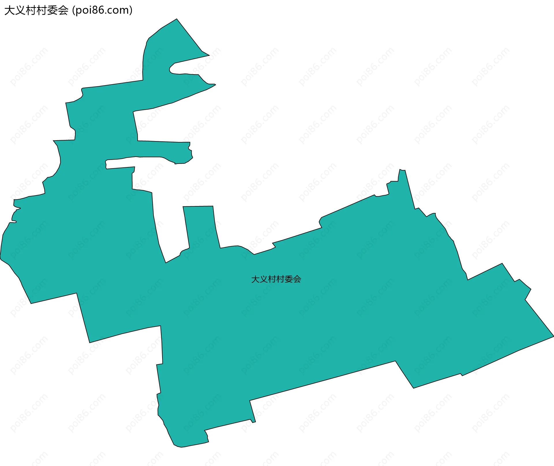 大义村村委会边界地图