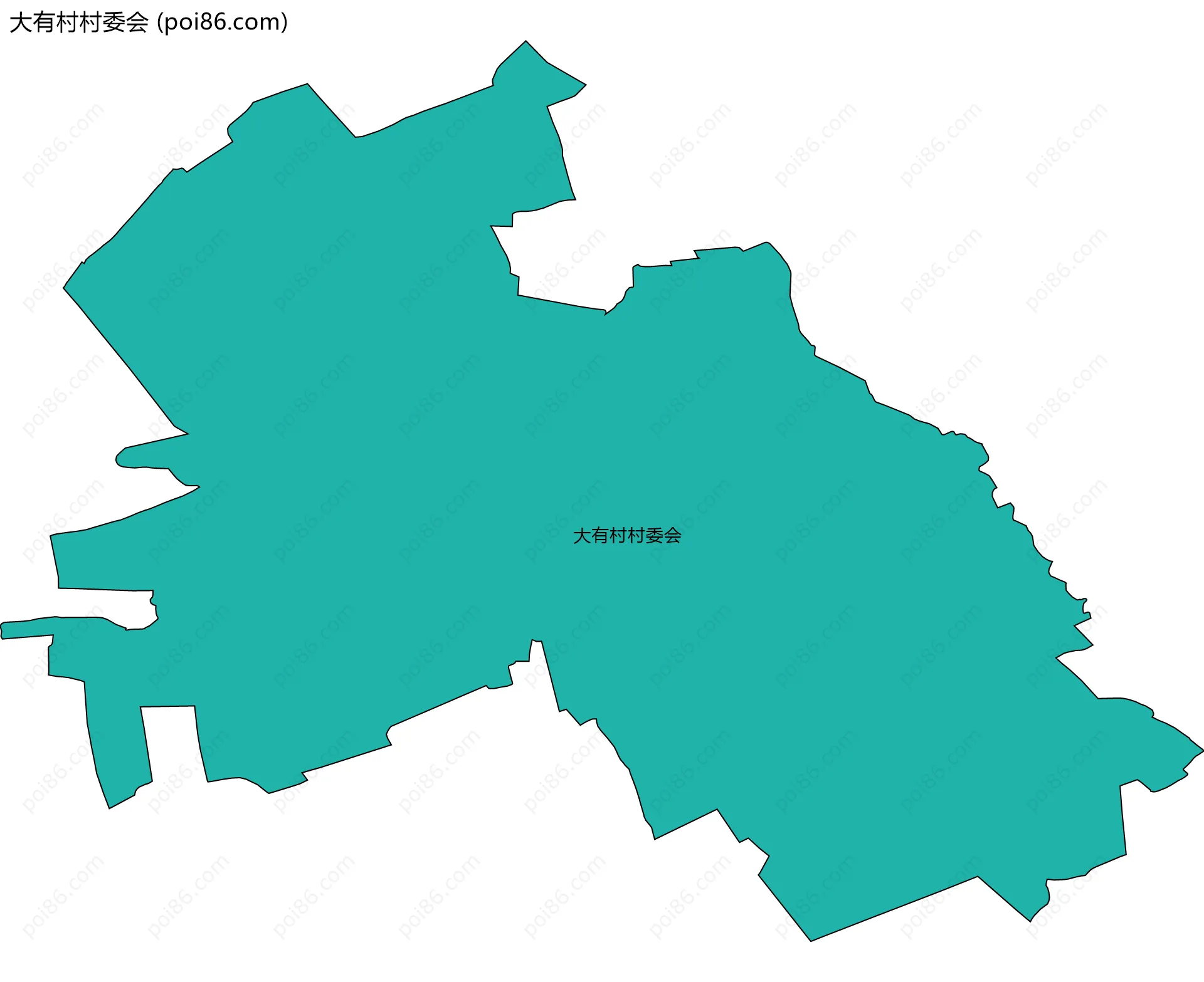 大有村村委会边界地图