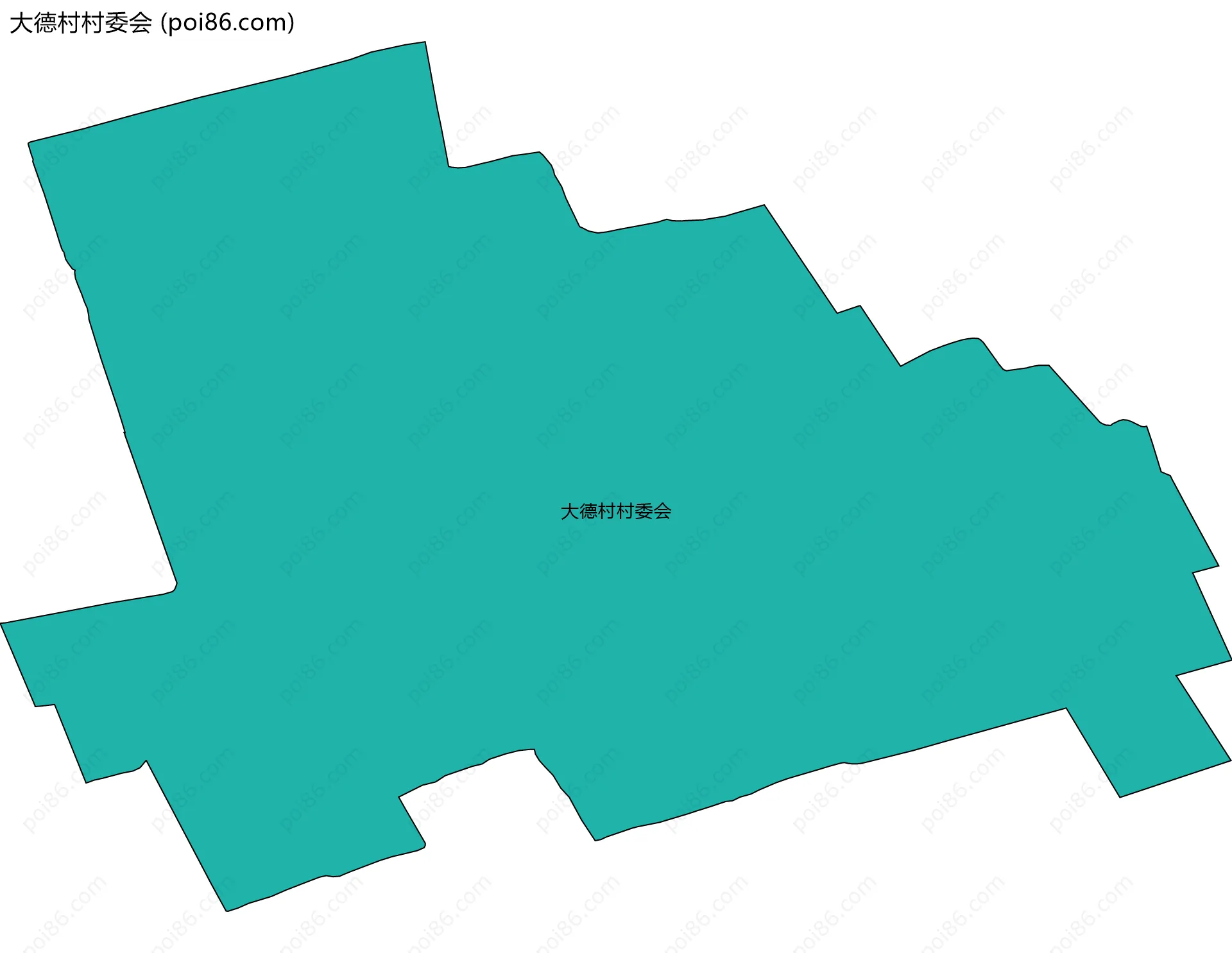 大德村村委会边界地图
