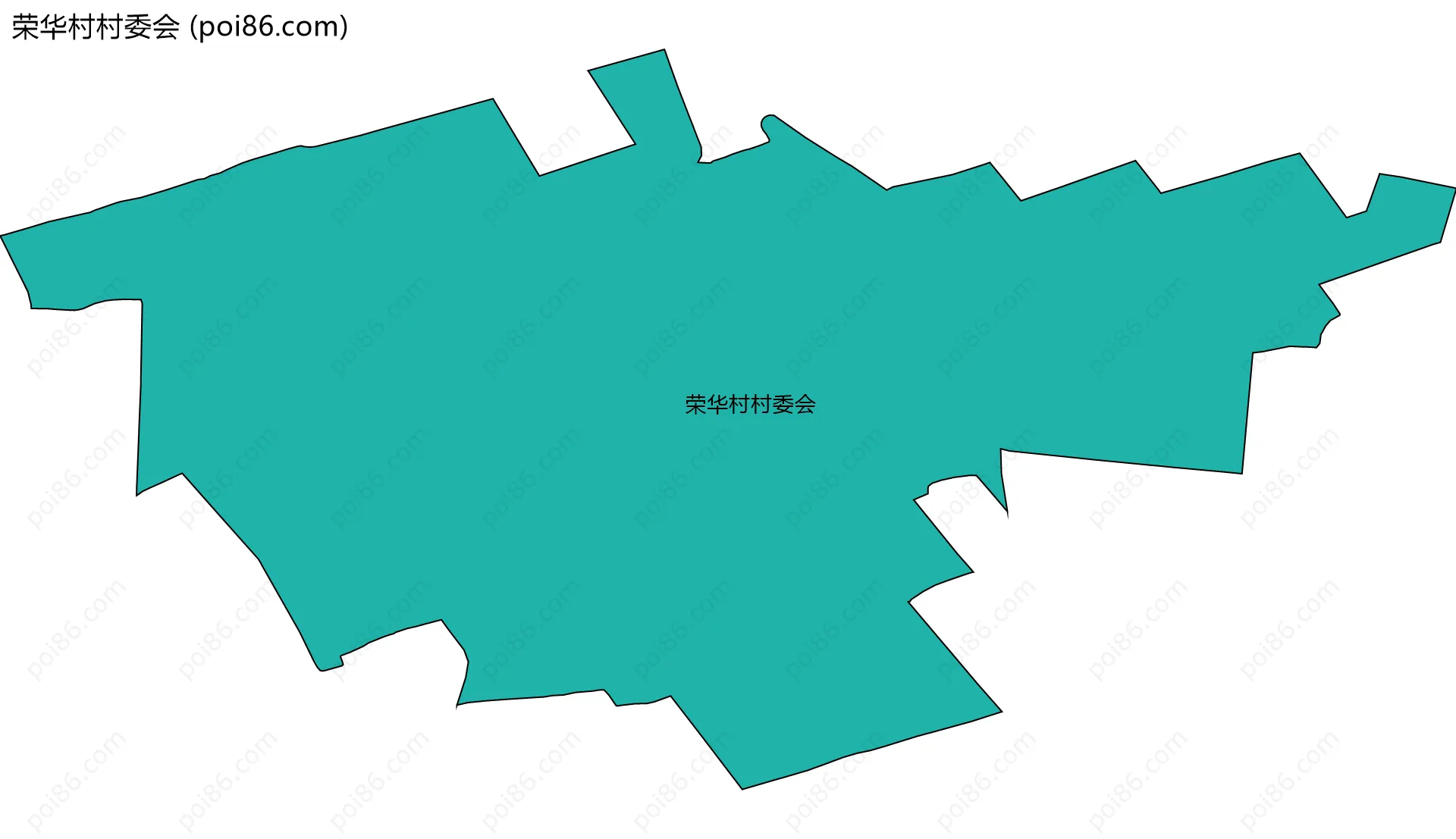 荣华村村委会边界地图