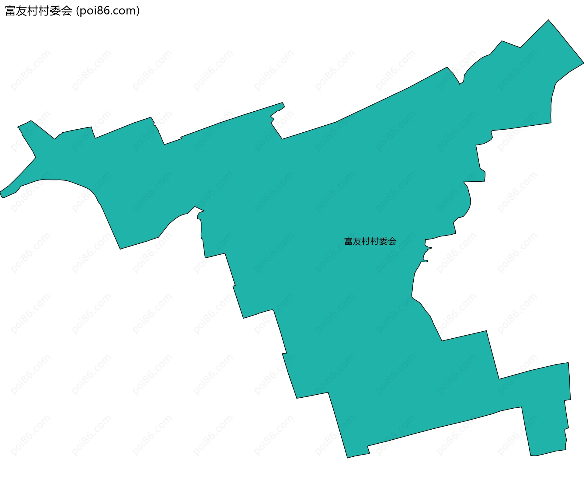 富友村村委会边界地图