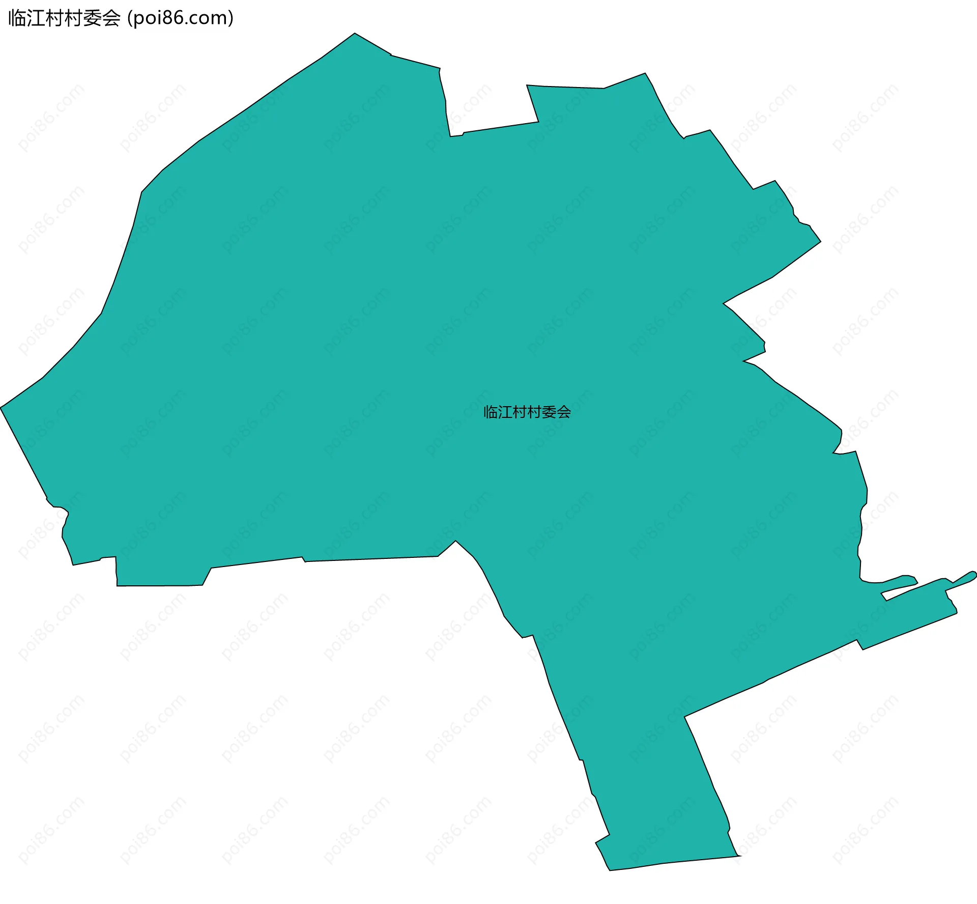 临江村村委会边界地图