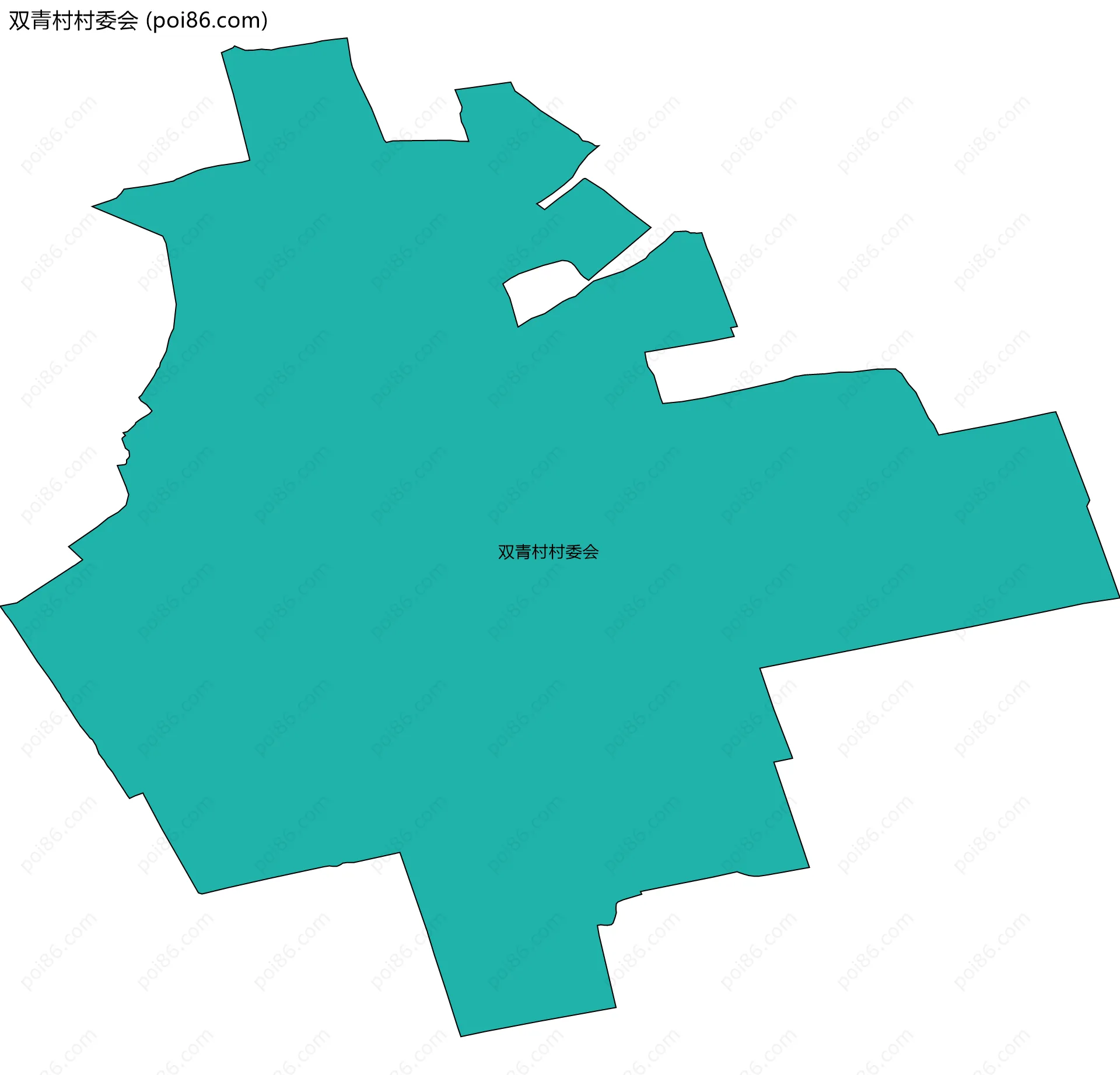双青村村委会边界地图