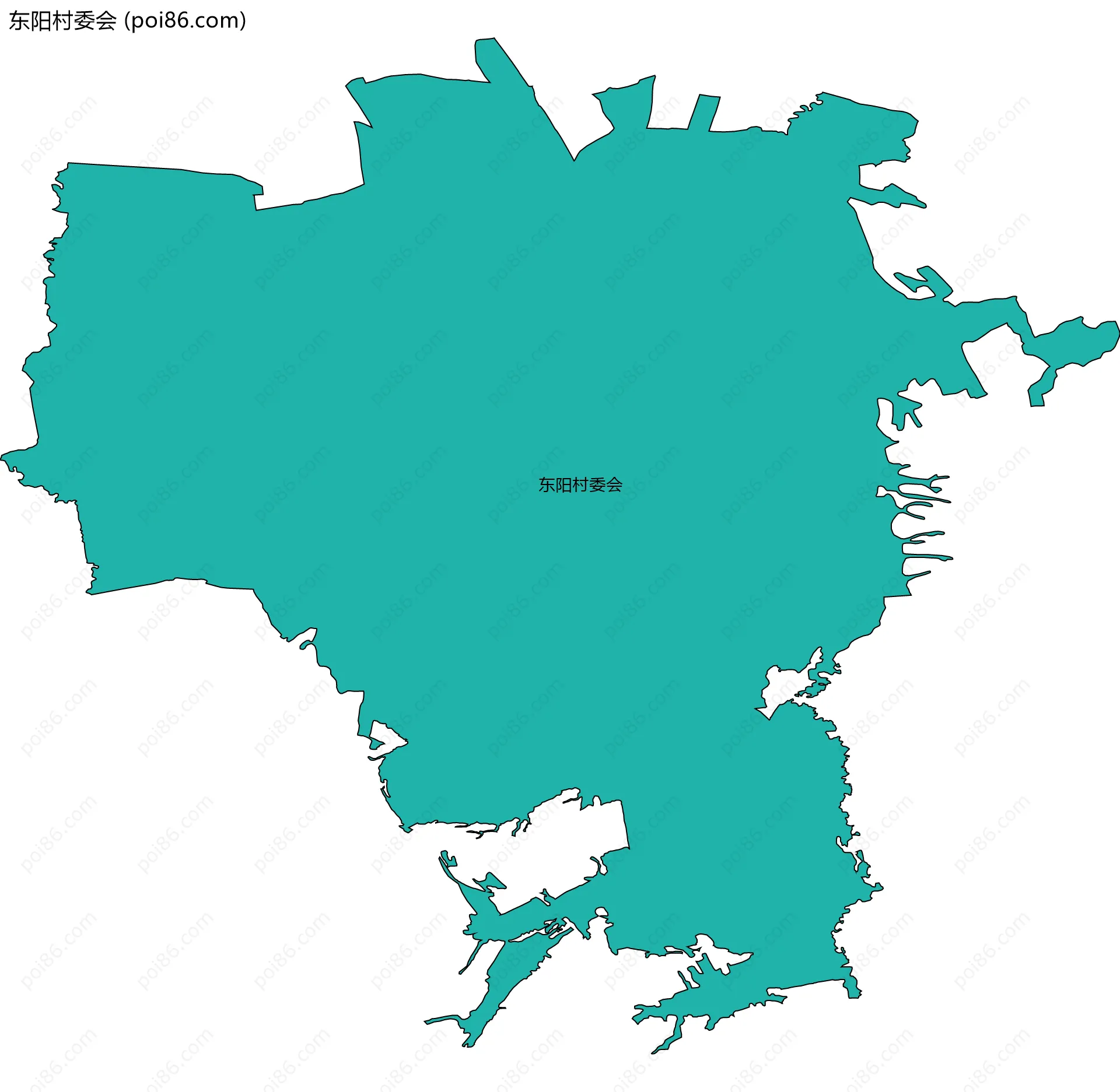 东阳村委会边界地图