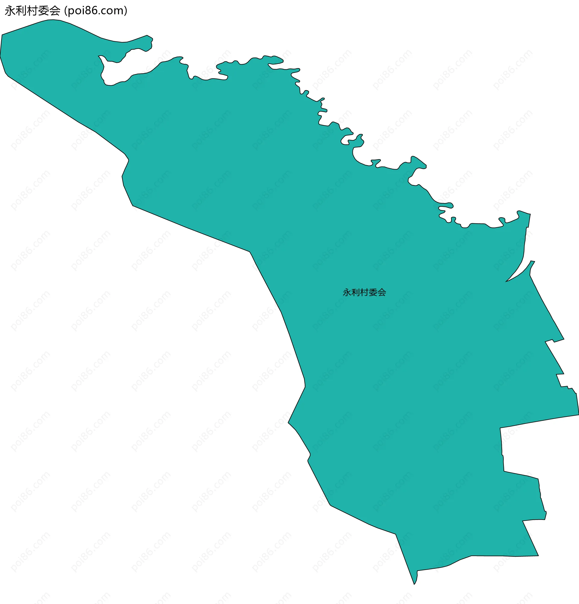 永利村委会边界地图