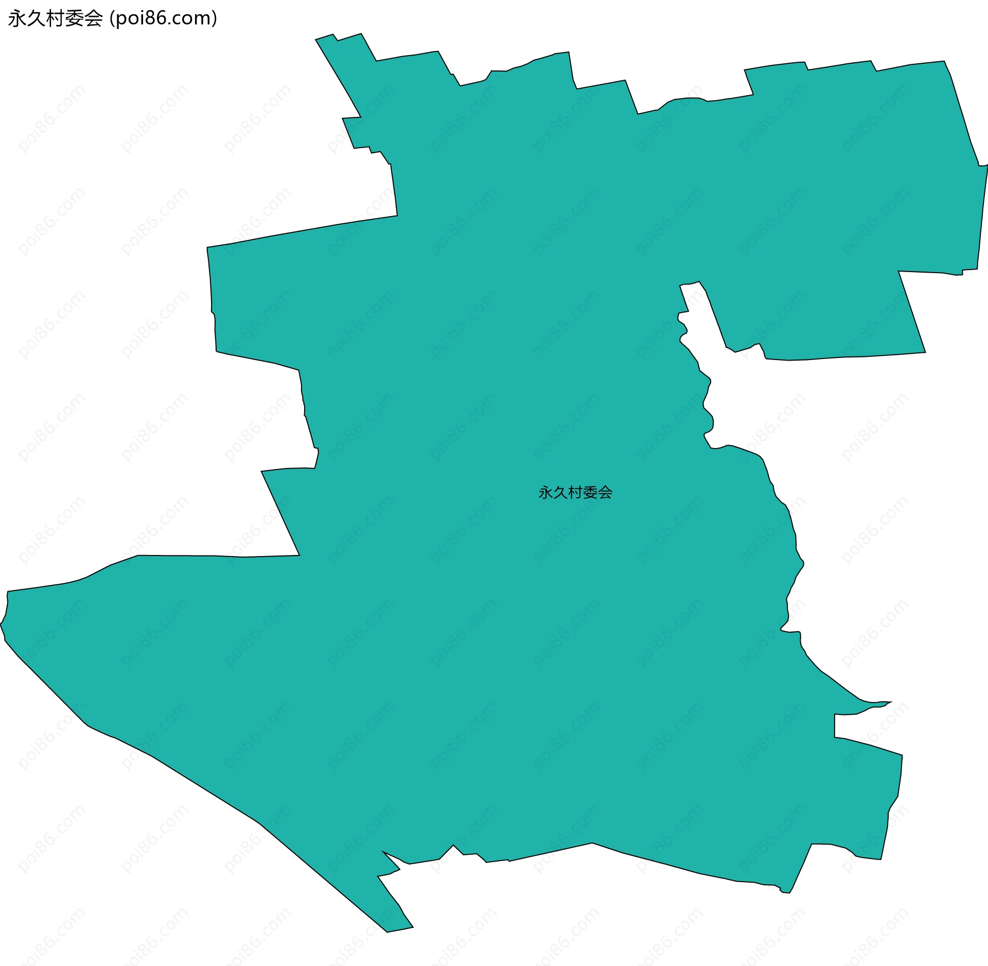 永久村委会边界地图
