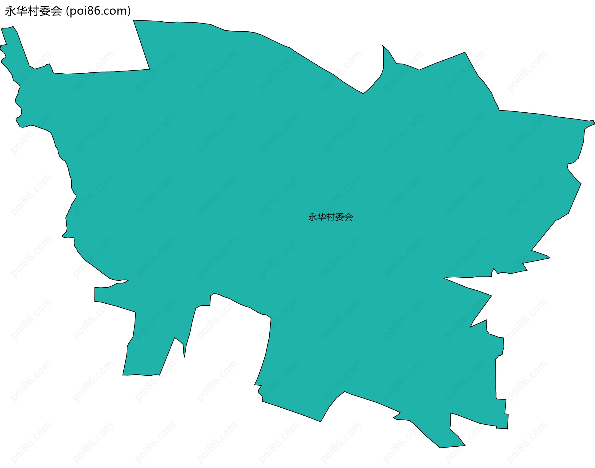 永华村委会边界地图