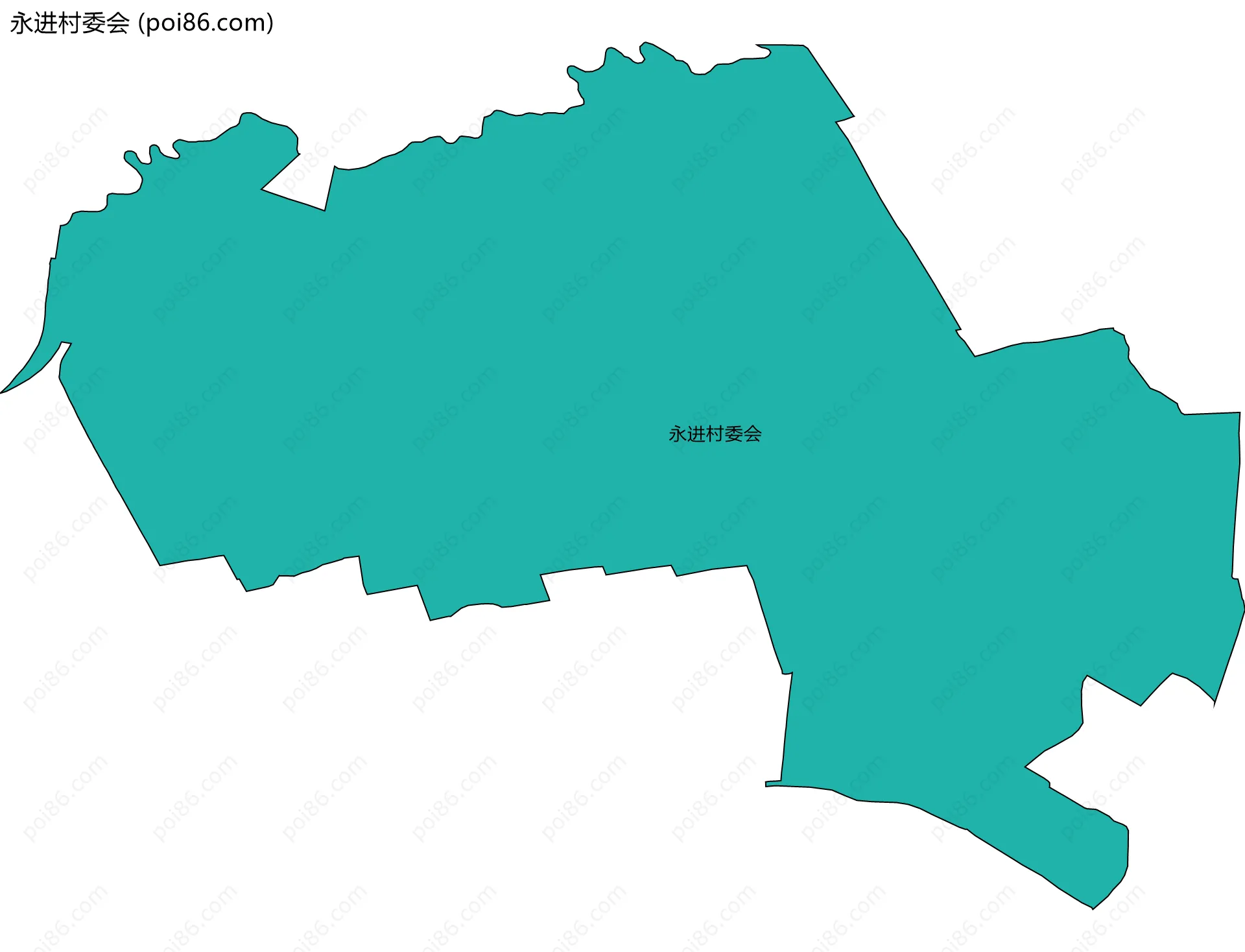 永进村委会边界地图