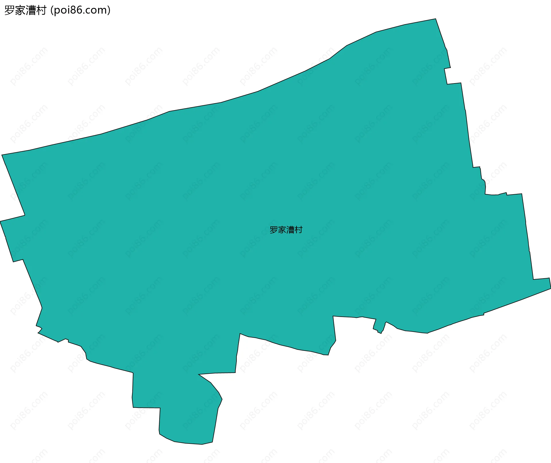 罗家漕村边界地图