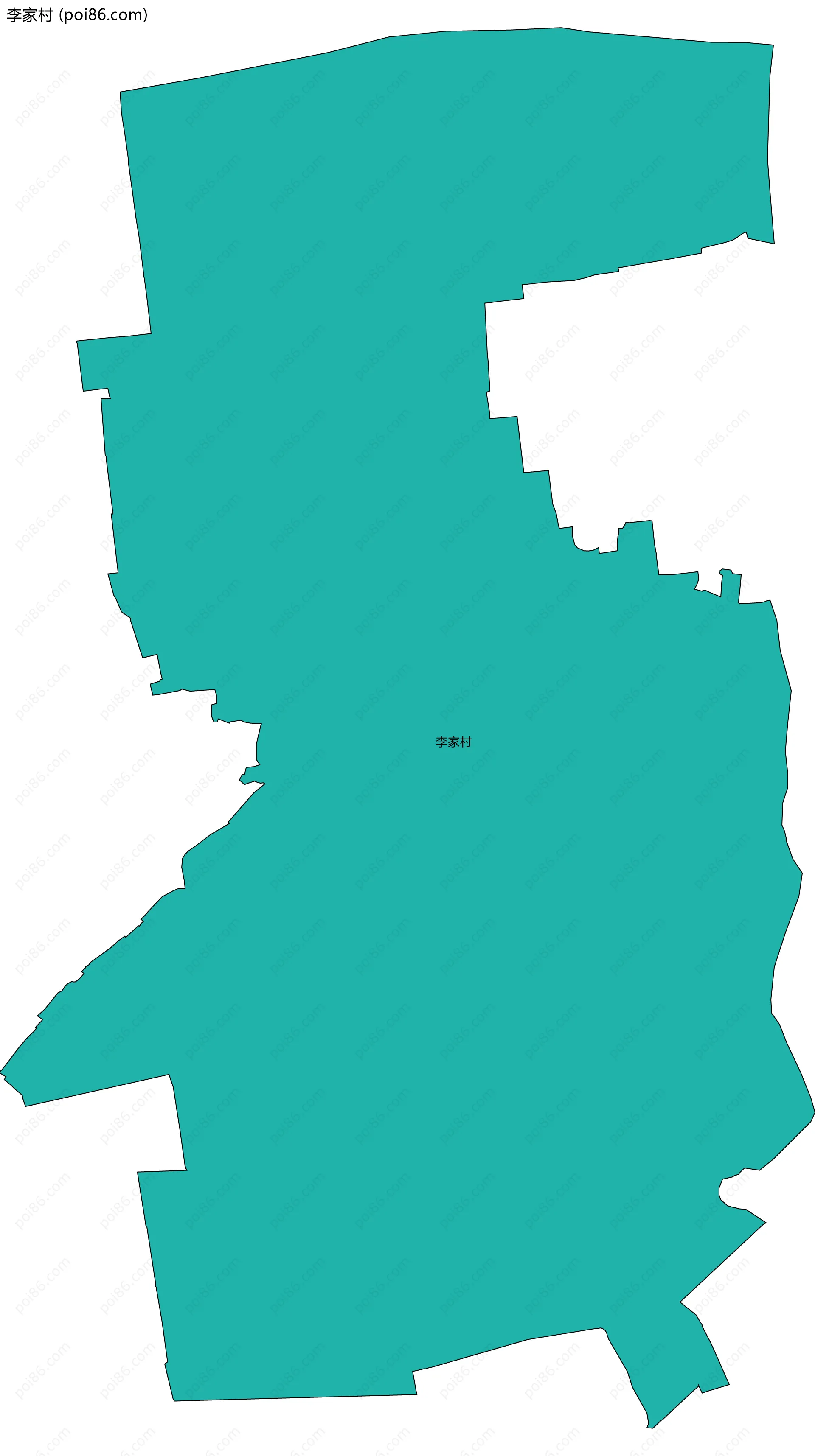 李家村边界地图