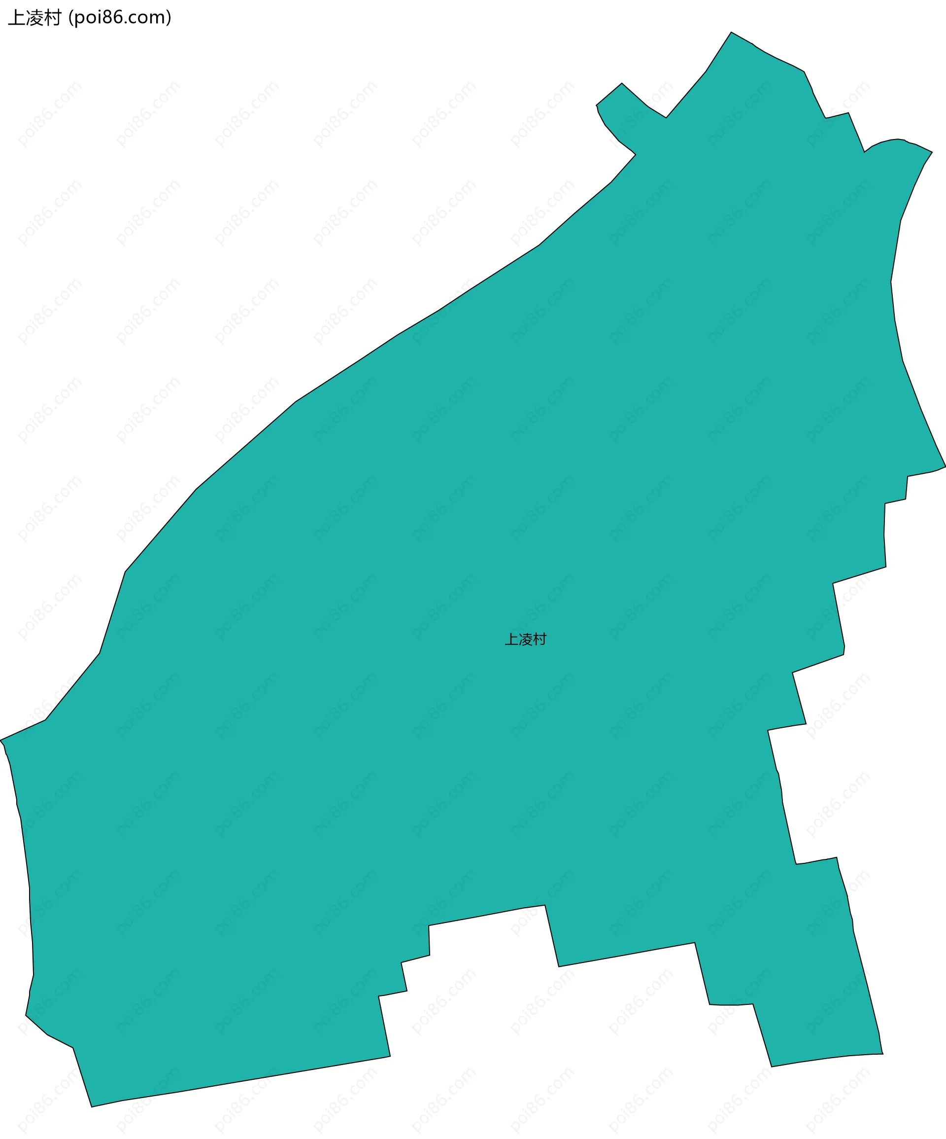 上凌村边界地图