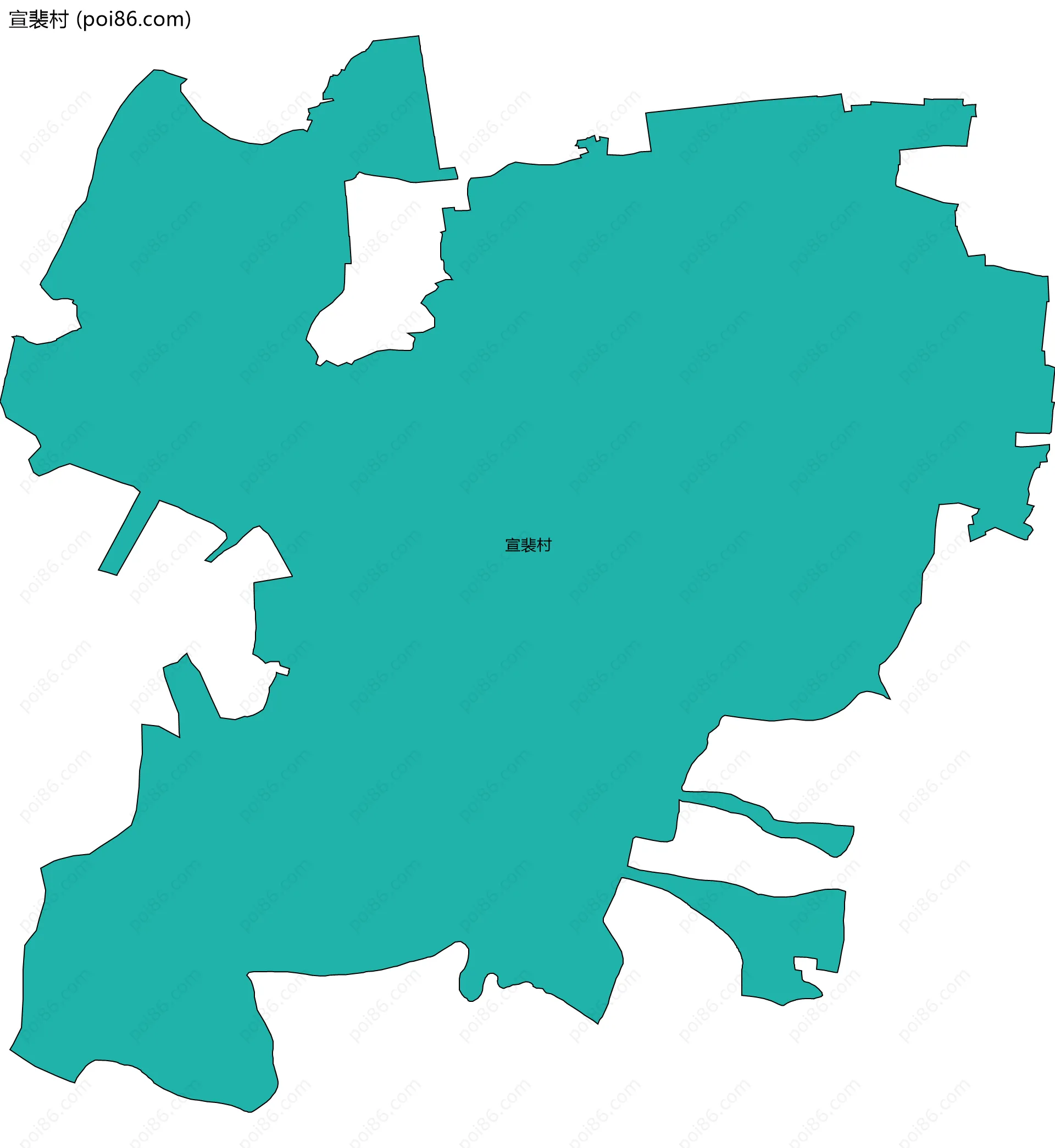 宣裴村边界地图