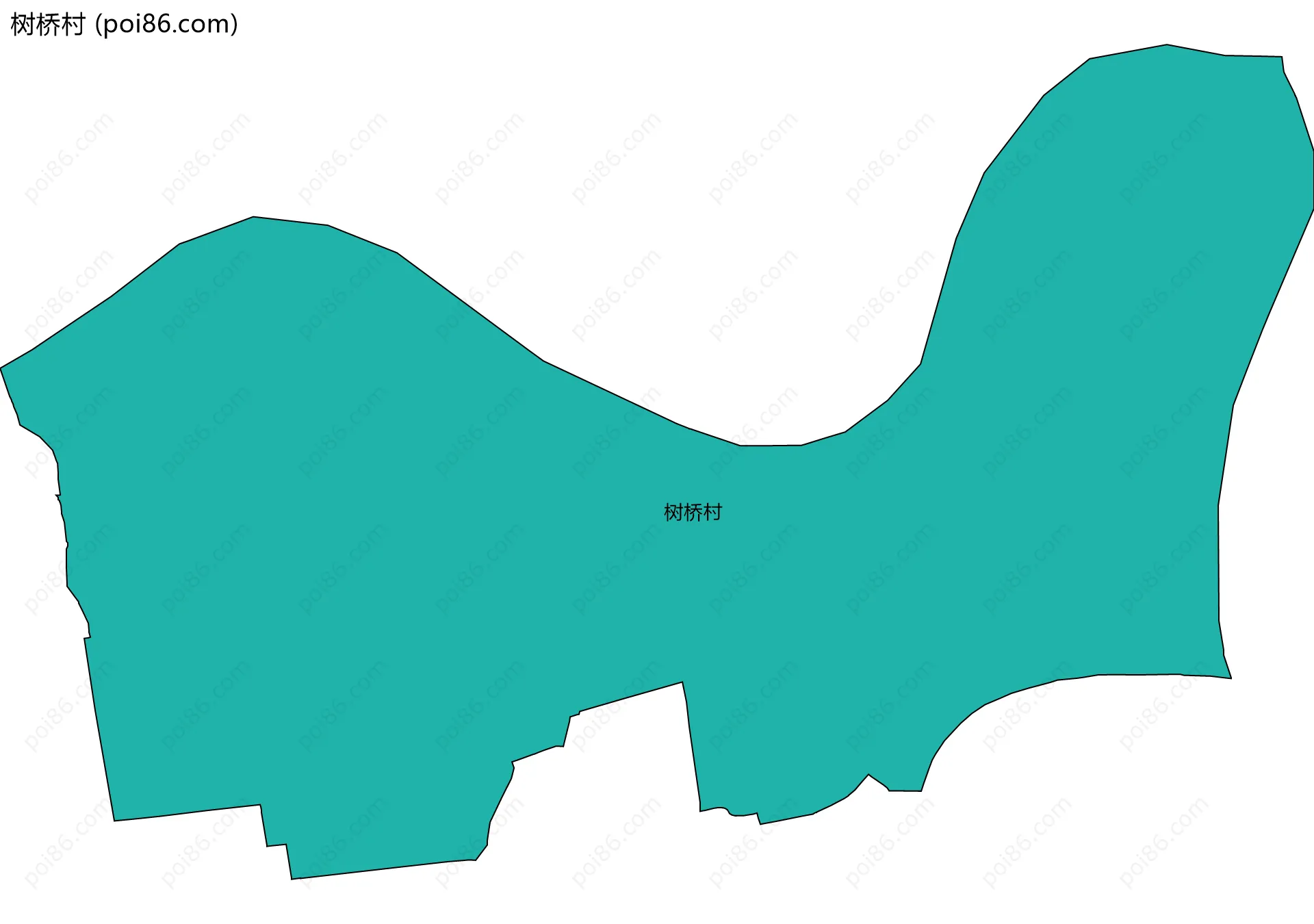 树桥村边界地图