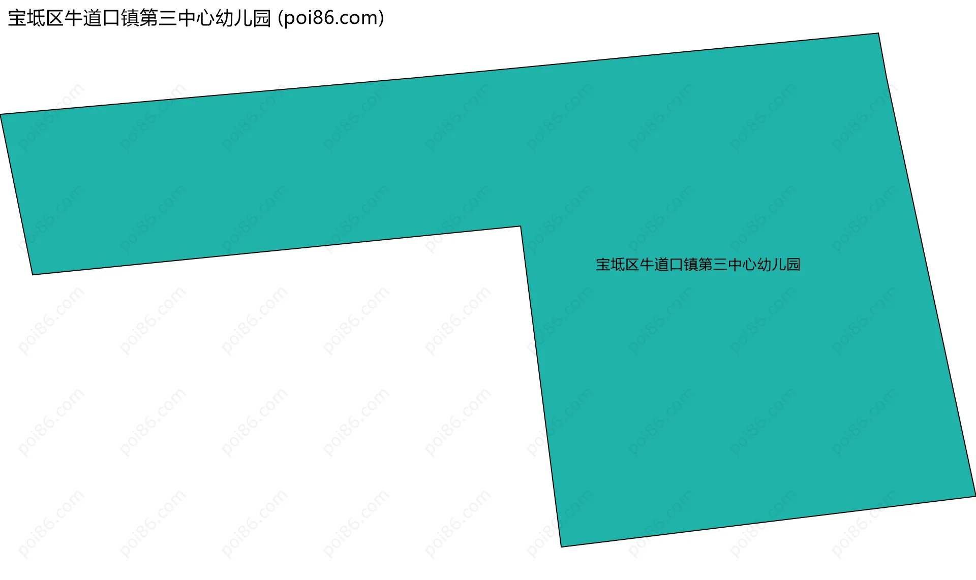 宝坻区牛道口镇第三中心幼儿园边界地图