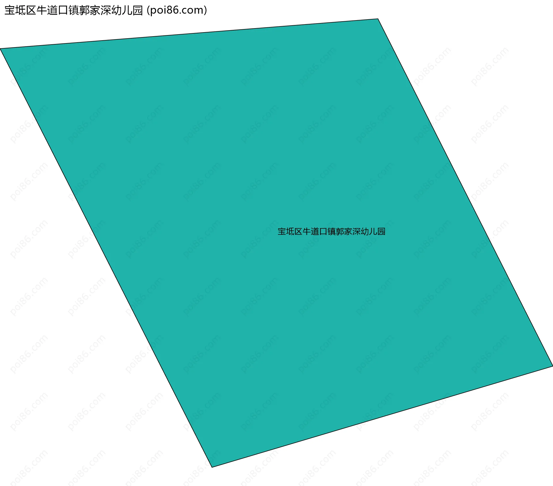 宝坻区牛道口镇郭家深幼儿园边界地图