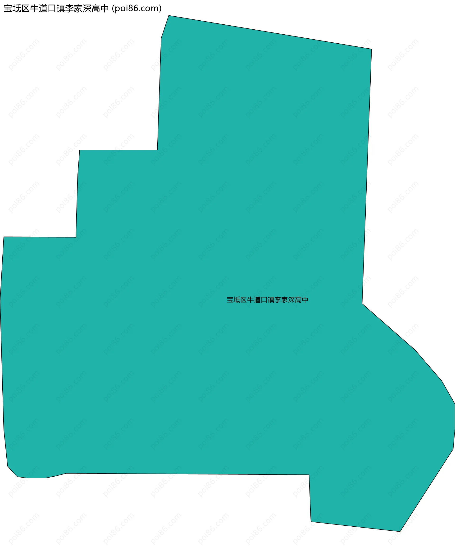 宝坻区牛道口镇李家深高中边界地图
