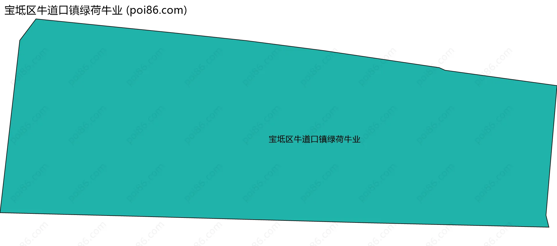 宝坻区牛道口镇绿荷牛业边界地图