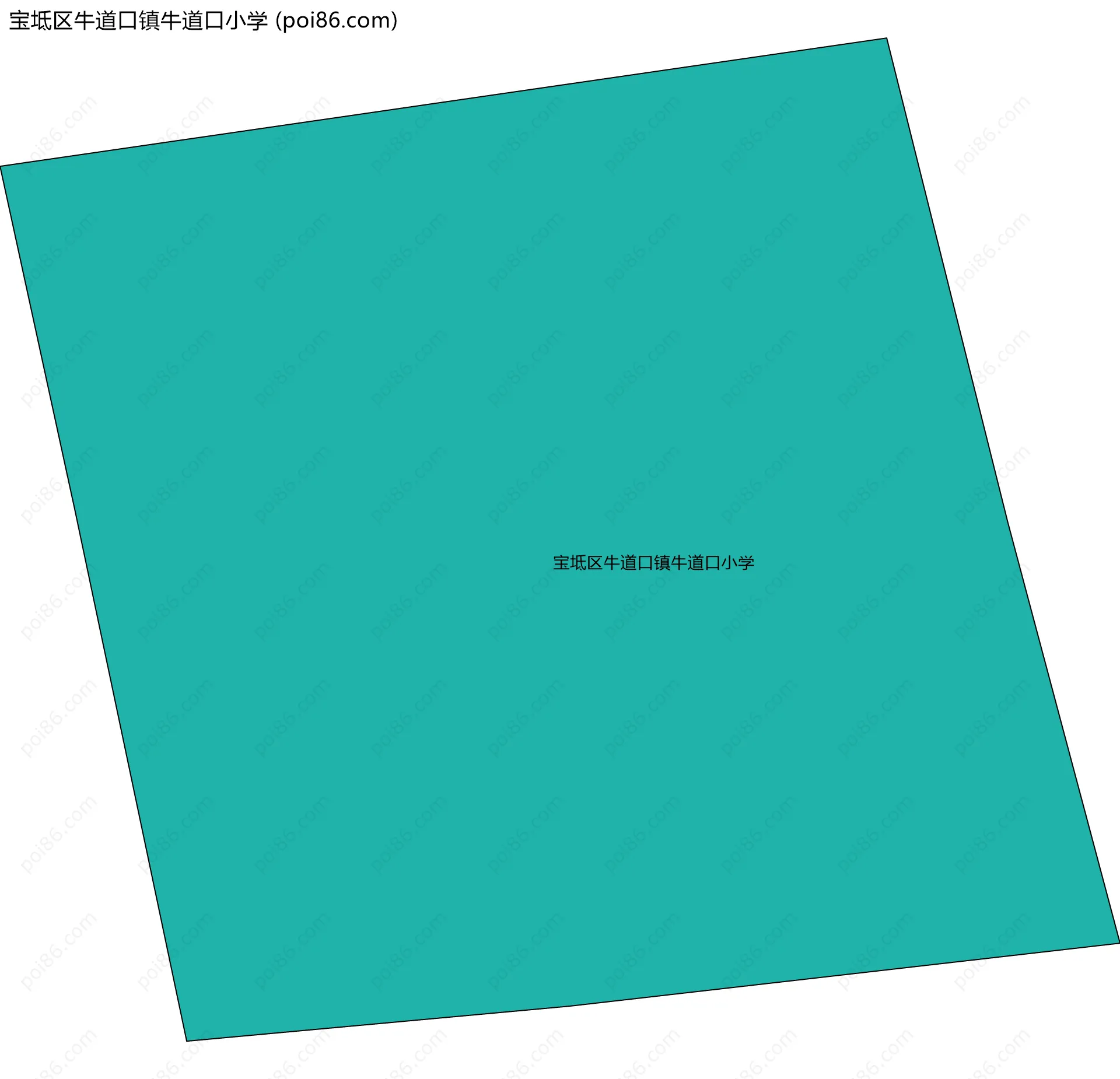 宝坻区牛道口镇牛道口小学边界地图