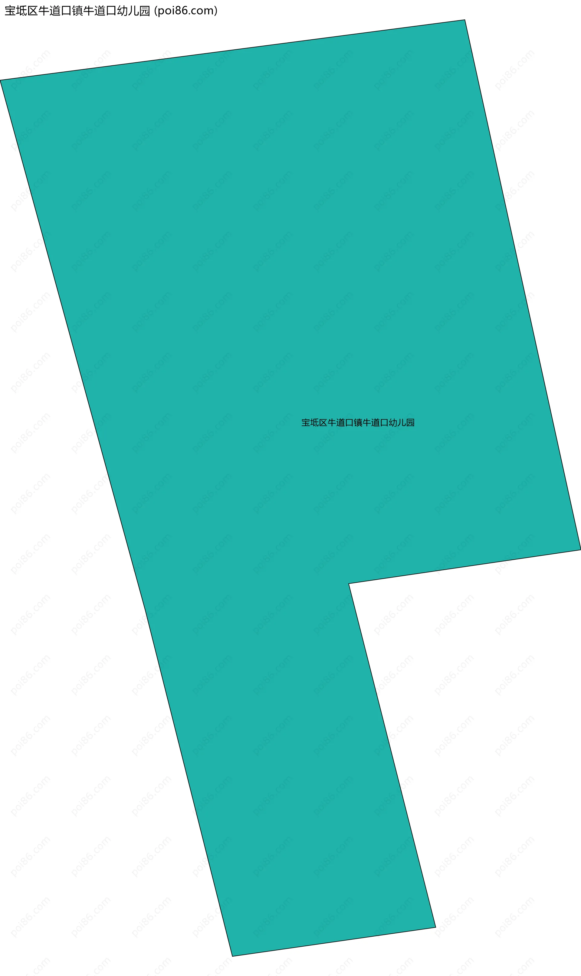 宝坻区牛道口镇牛道口幼儿园边界地图