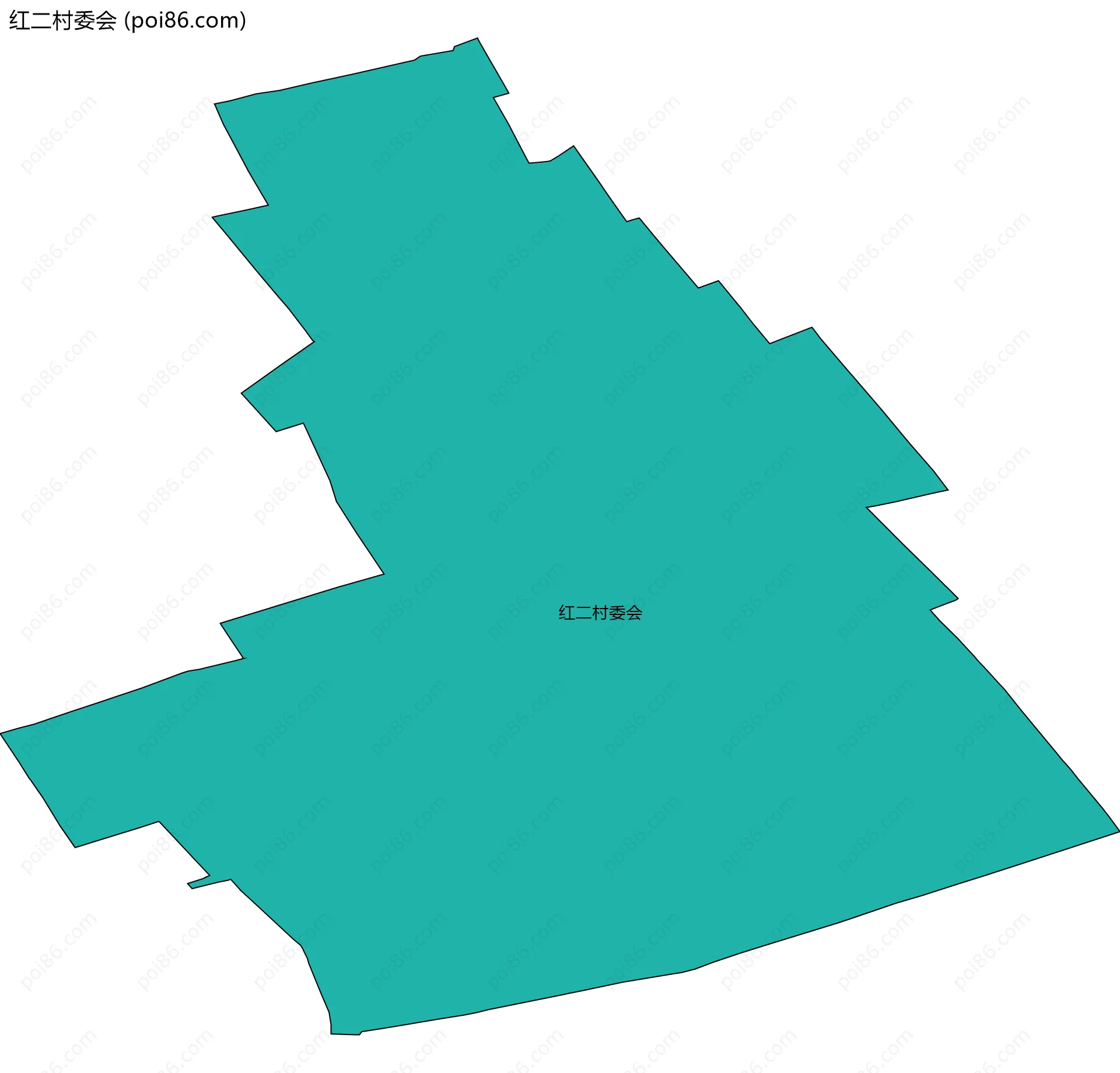 红二村委会边界地图