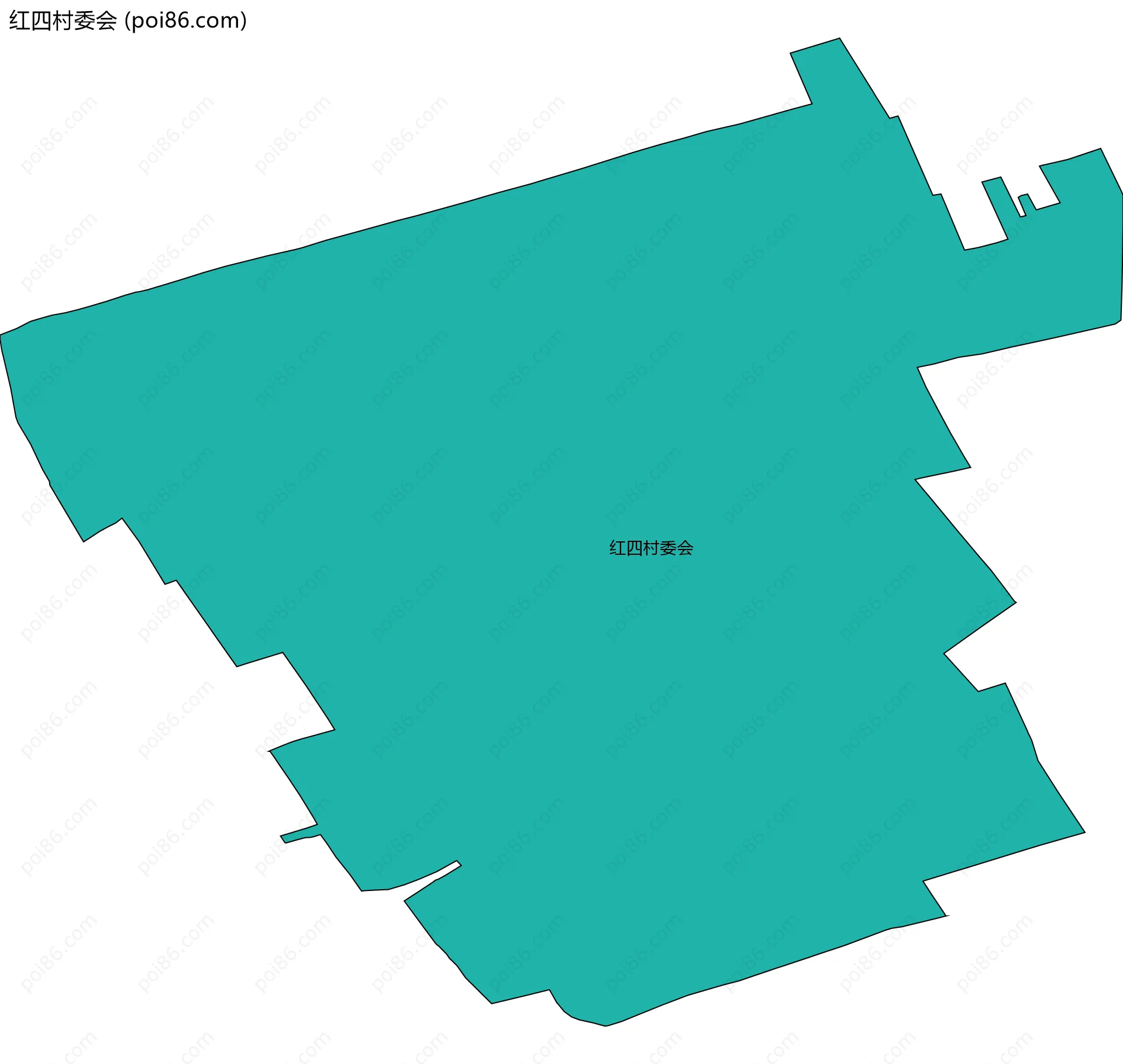 红四村委会边界地图