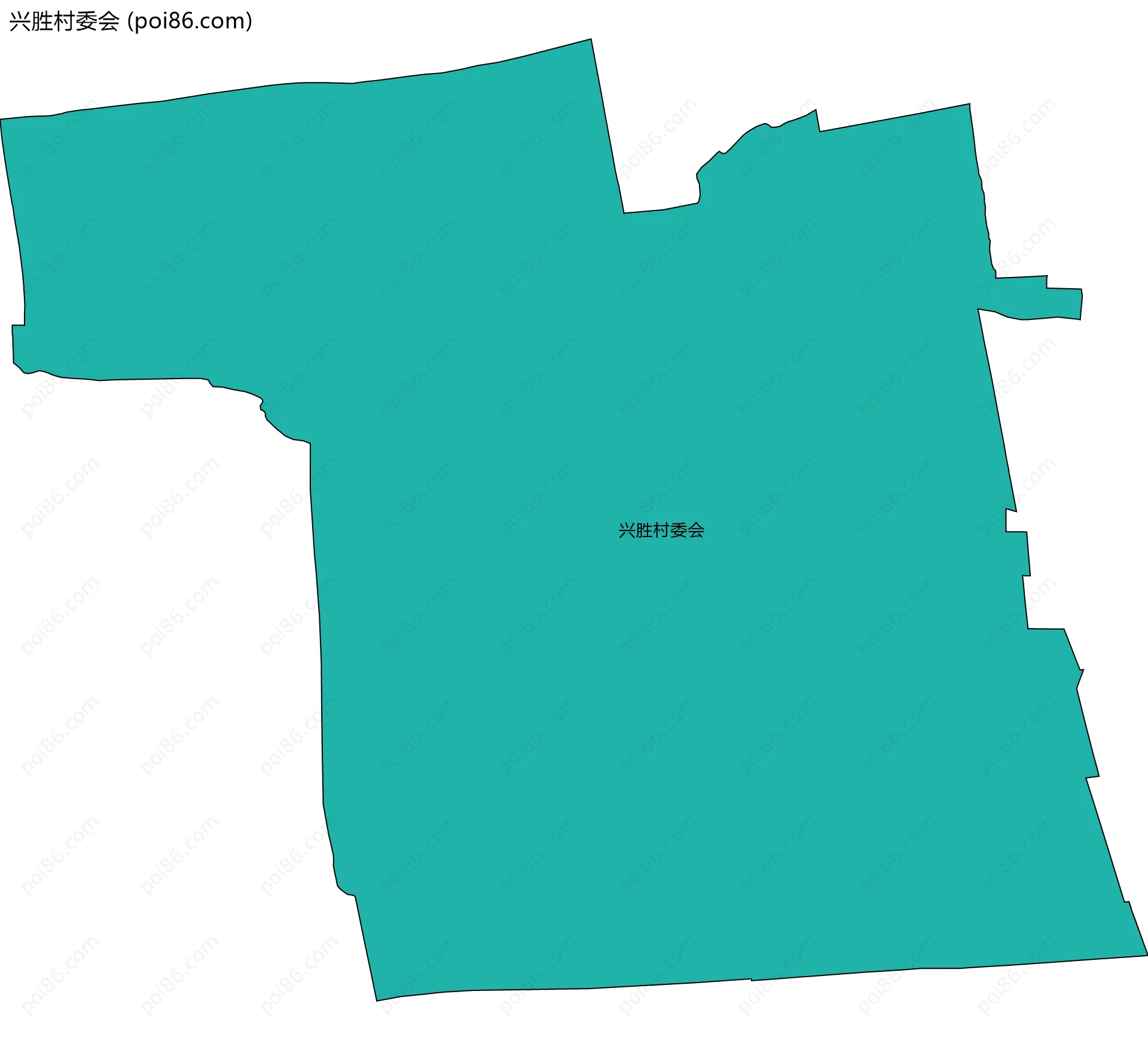 兴胜村委会边界地图