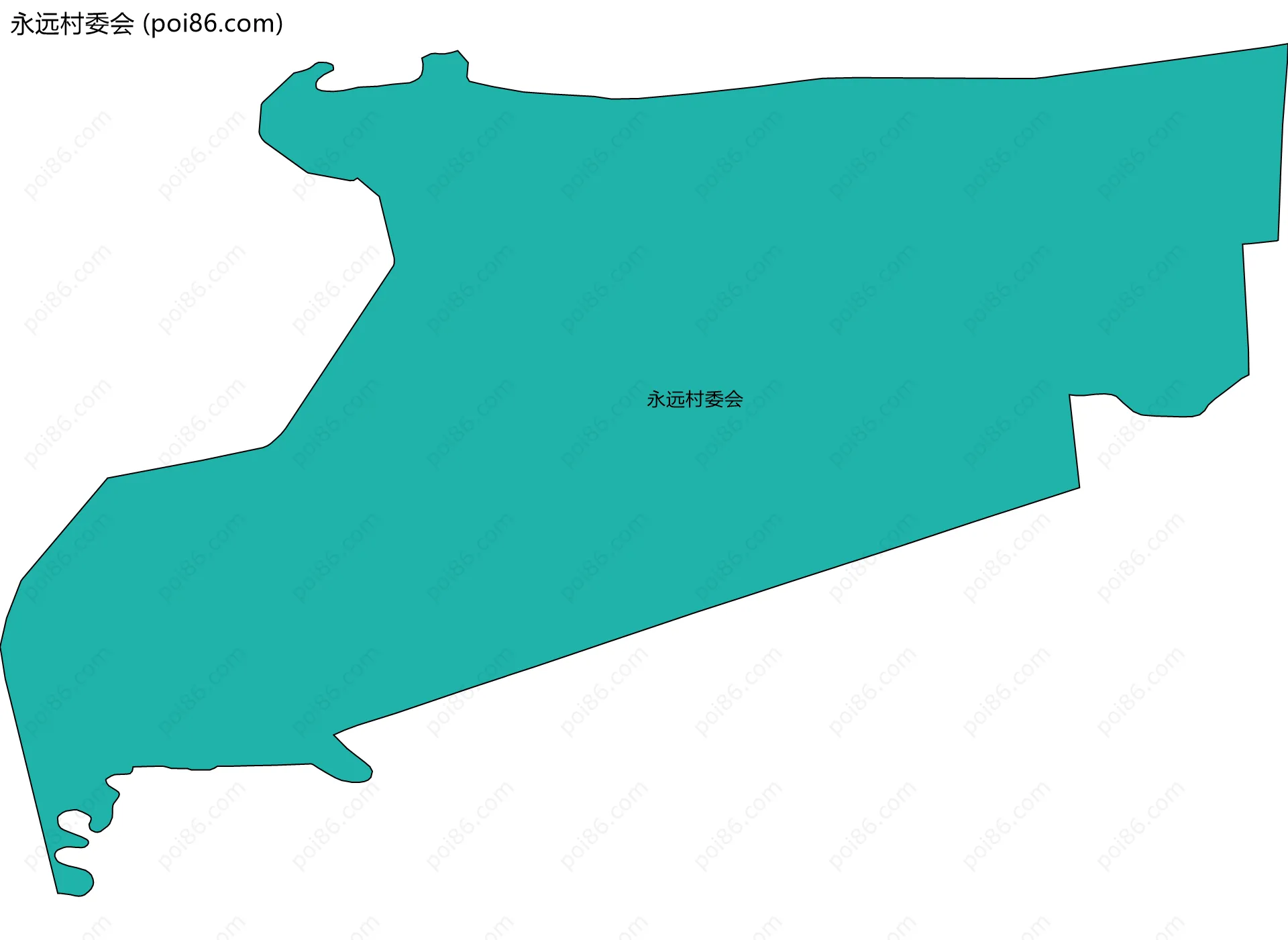 永远村委会边界地图